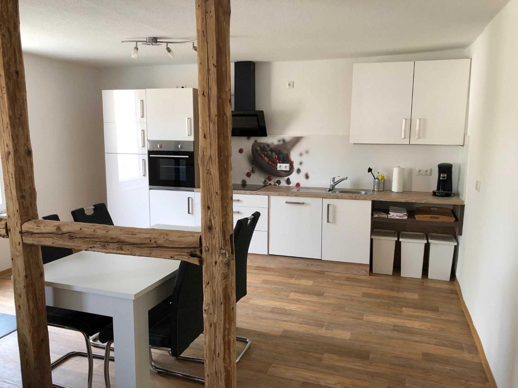 Ferienwohnung Alpakas im Nebel