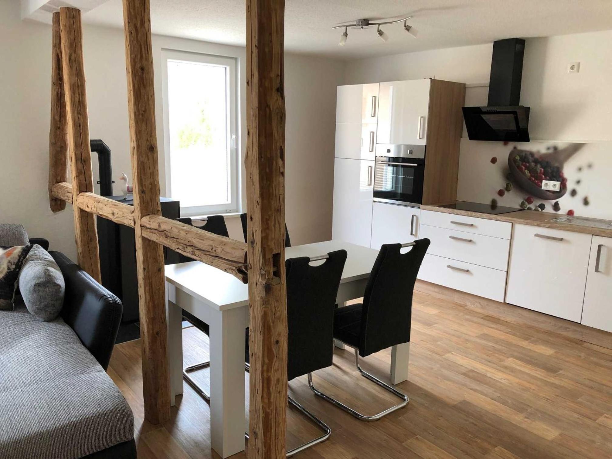 Ferienwohnung Alpakas im Nebel