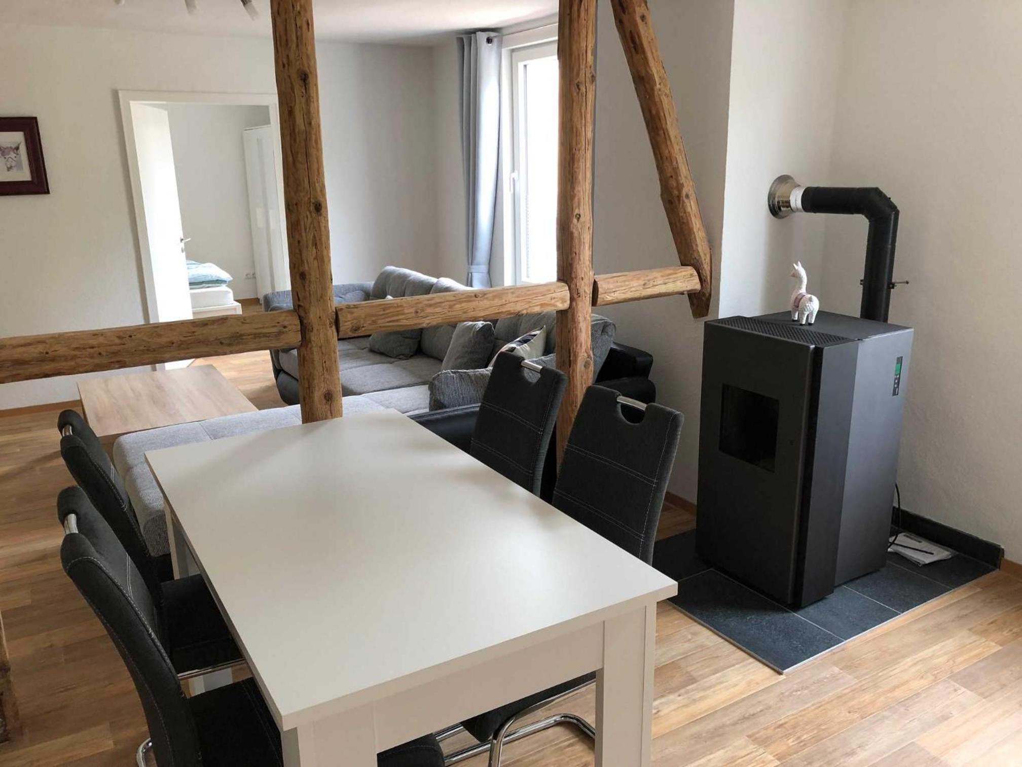 Ferienwohnung Alpakas im Nebel