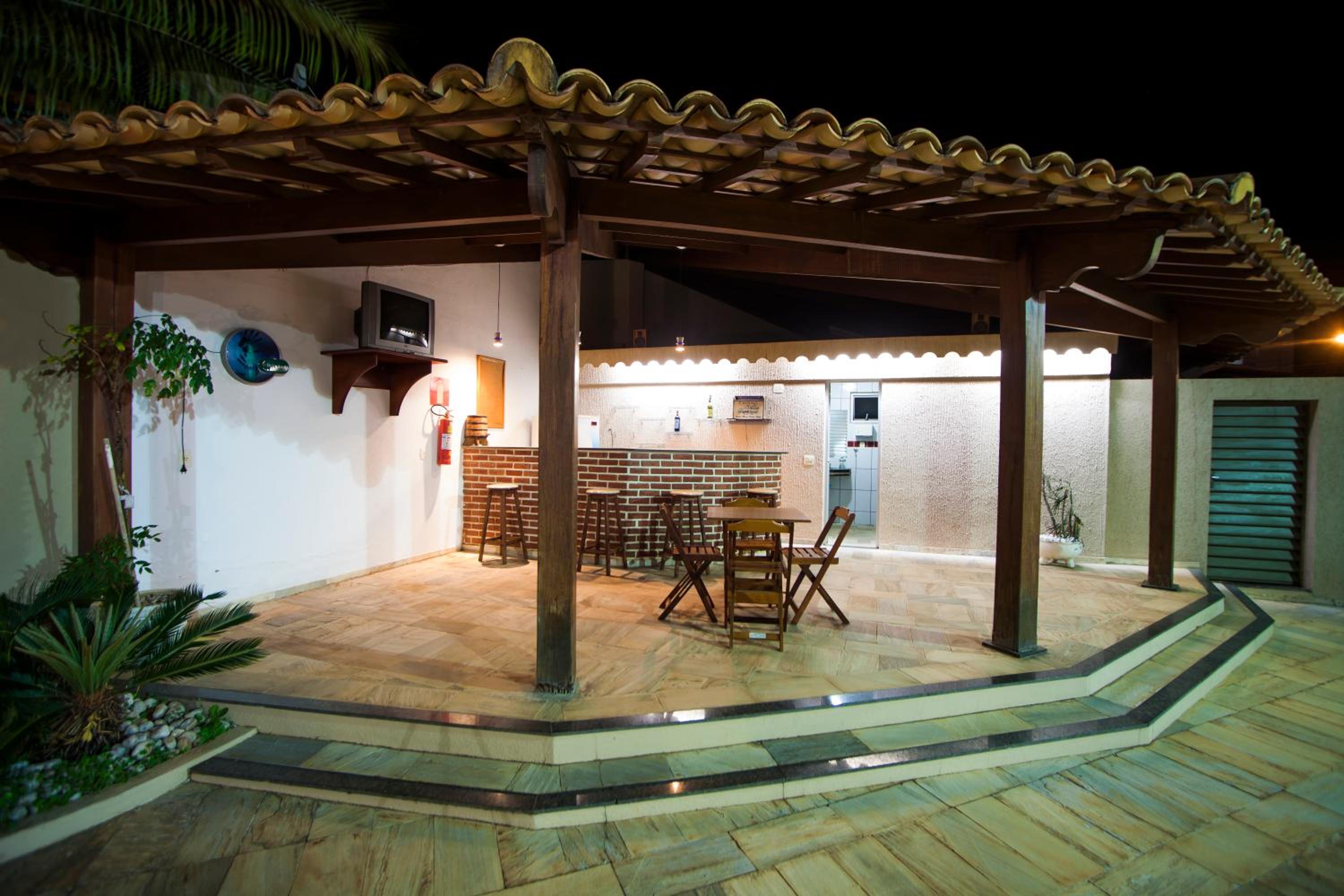 outdoor BBQ area