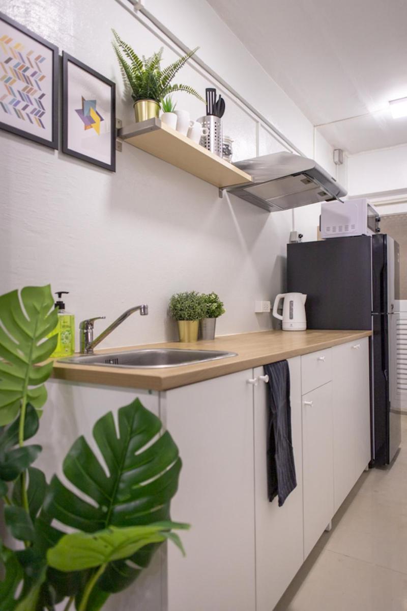 T1 Large Studio Full kitchen 100m. to BTS