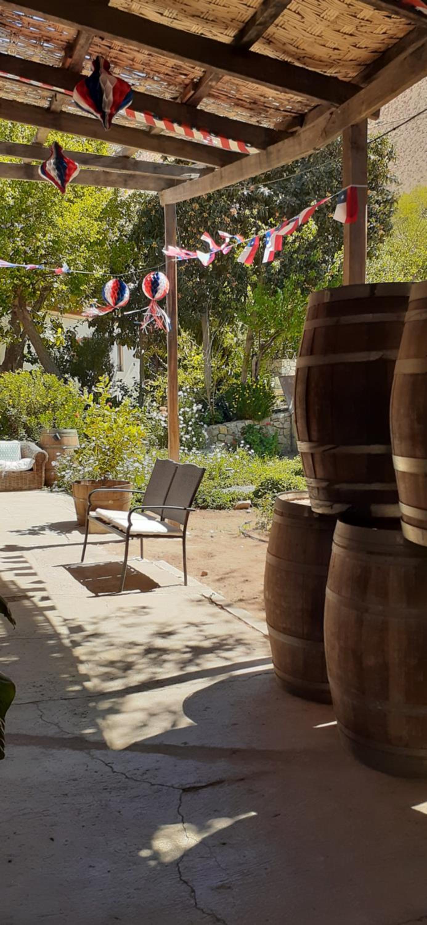 outdoor BBQ area
