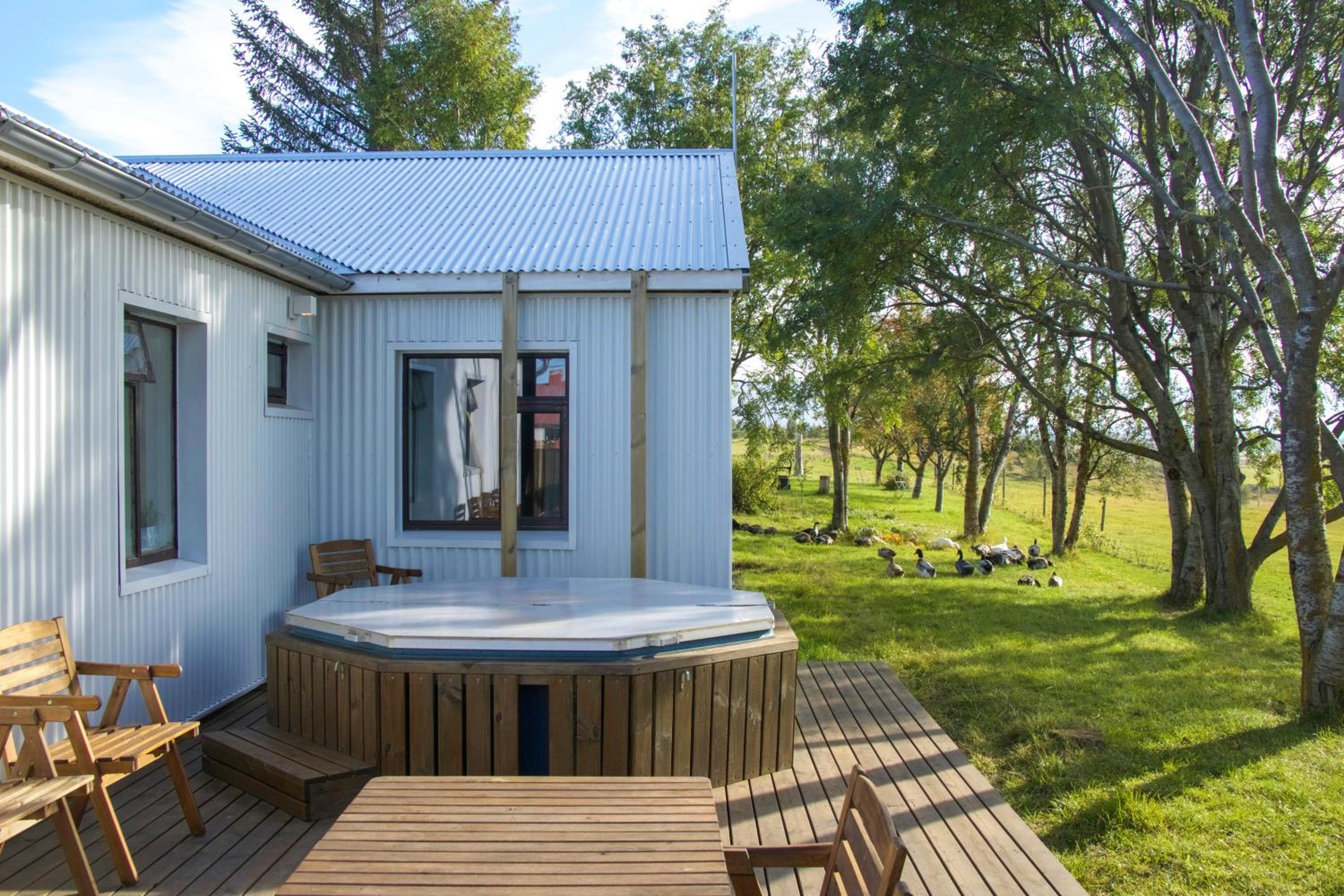 Finnsstaðir Holiday Home with Hot tub view 5