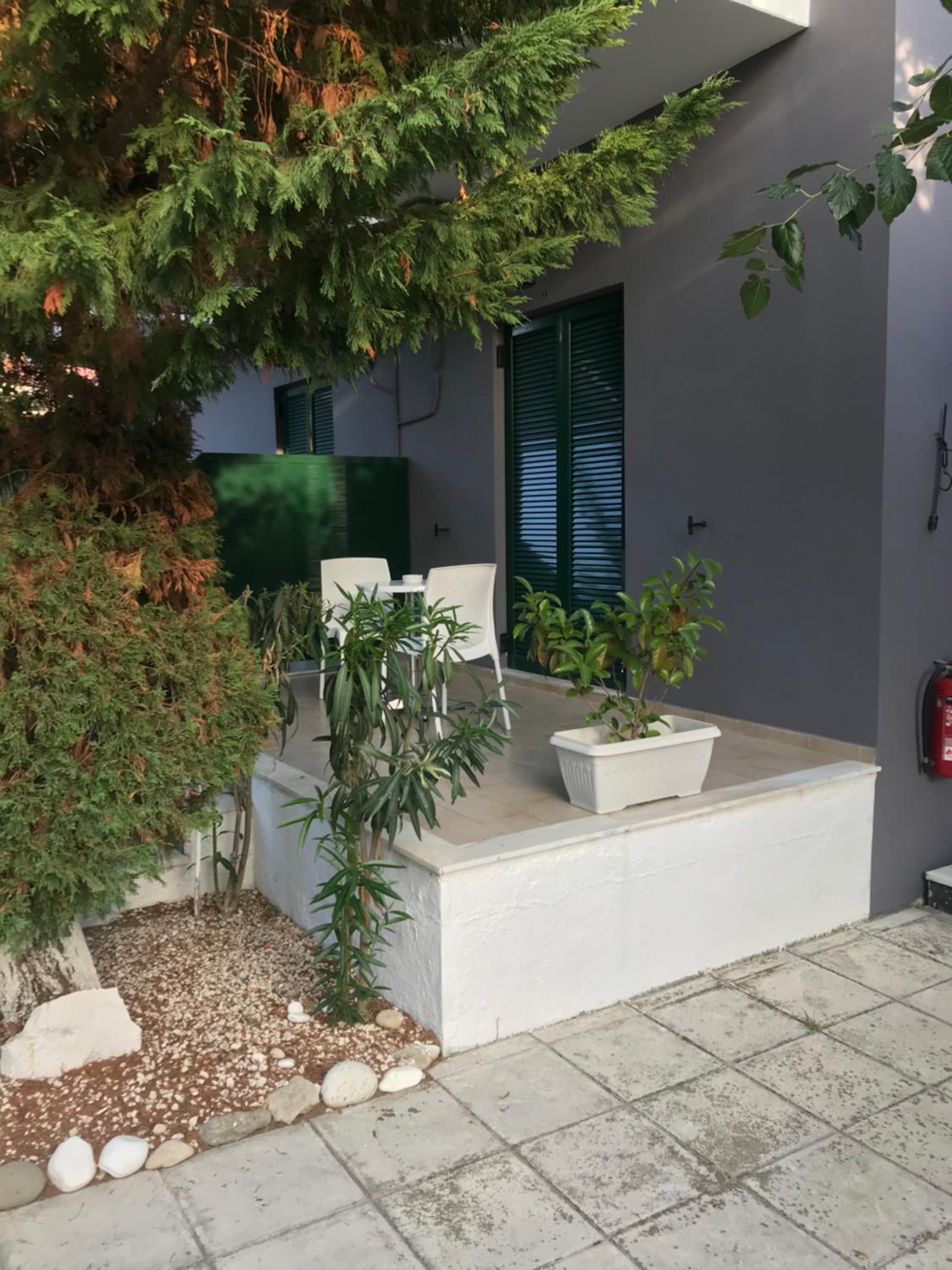 outdoor BBQ area