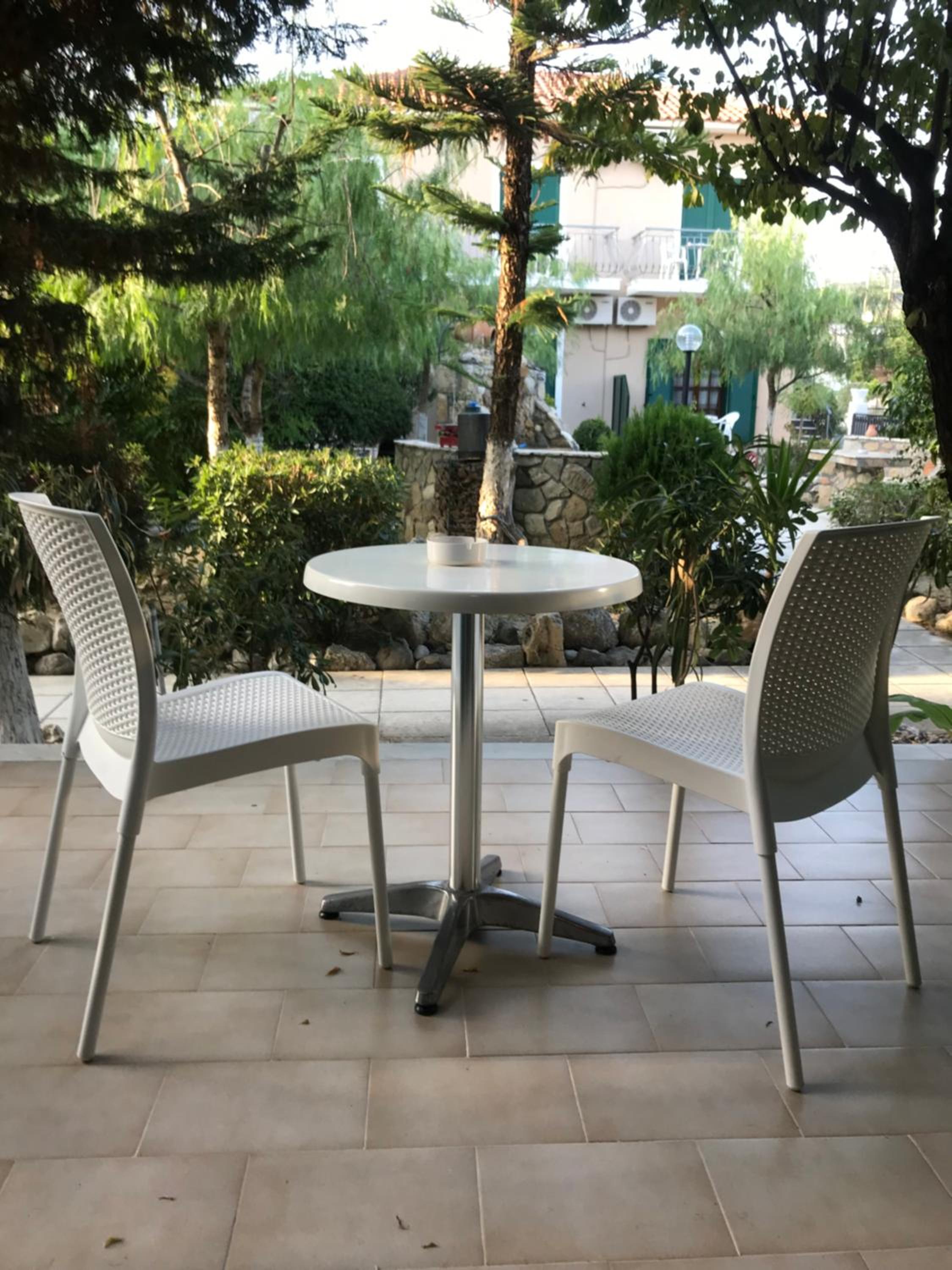 outdoor BBQ area