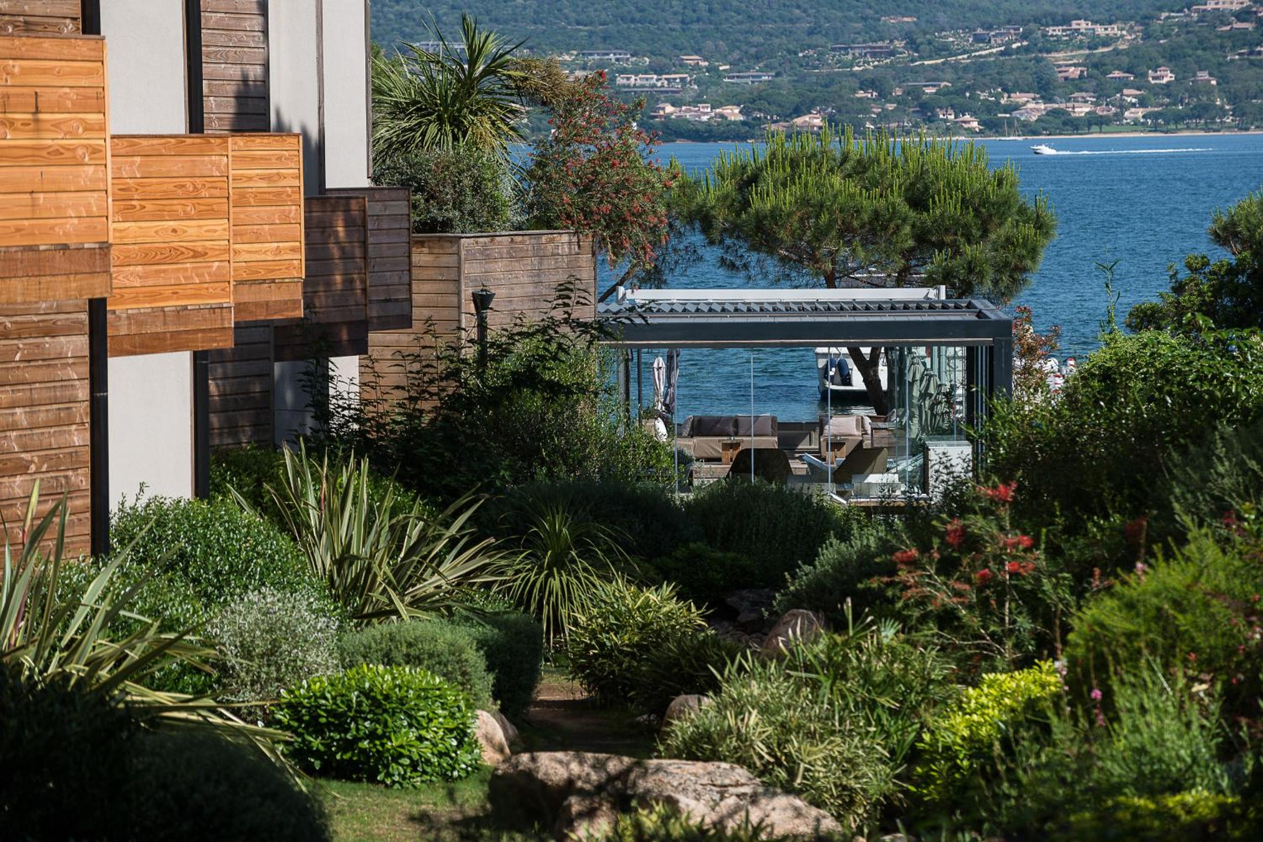 outdoor BBQ area