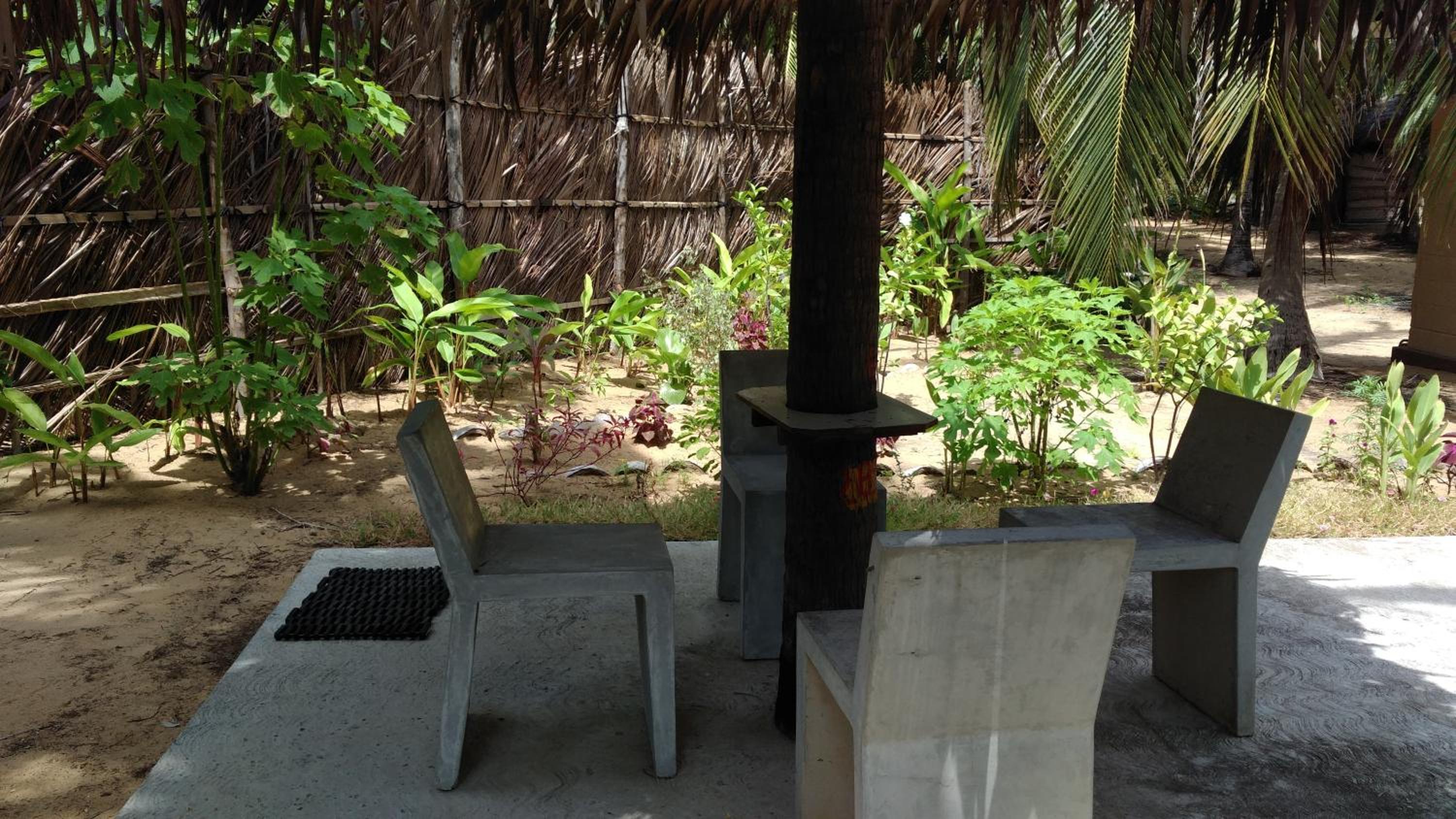 outdoor BBQ area