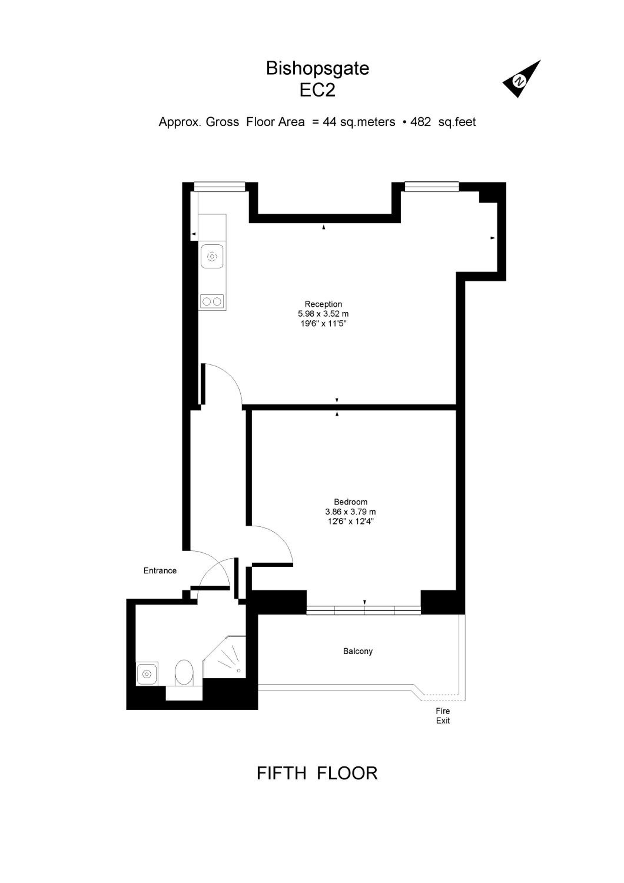 Apartment 5, 48 Bishopsgate by City Living London