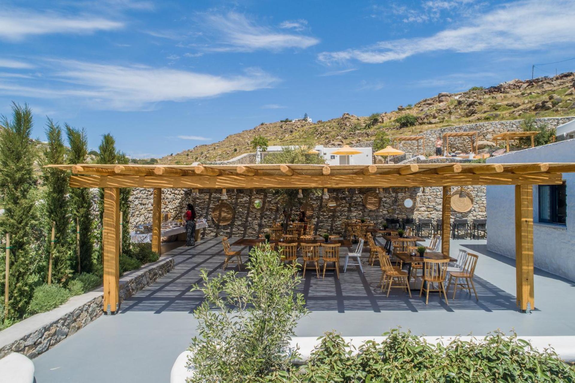 outdoor BBQ area