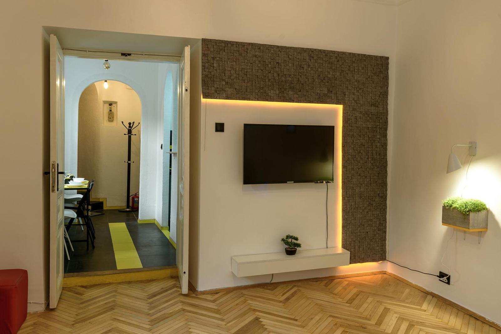 Red and Yellow Apartment Modern view 5