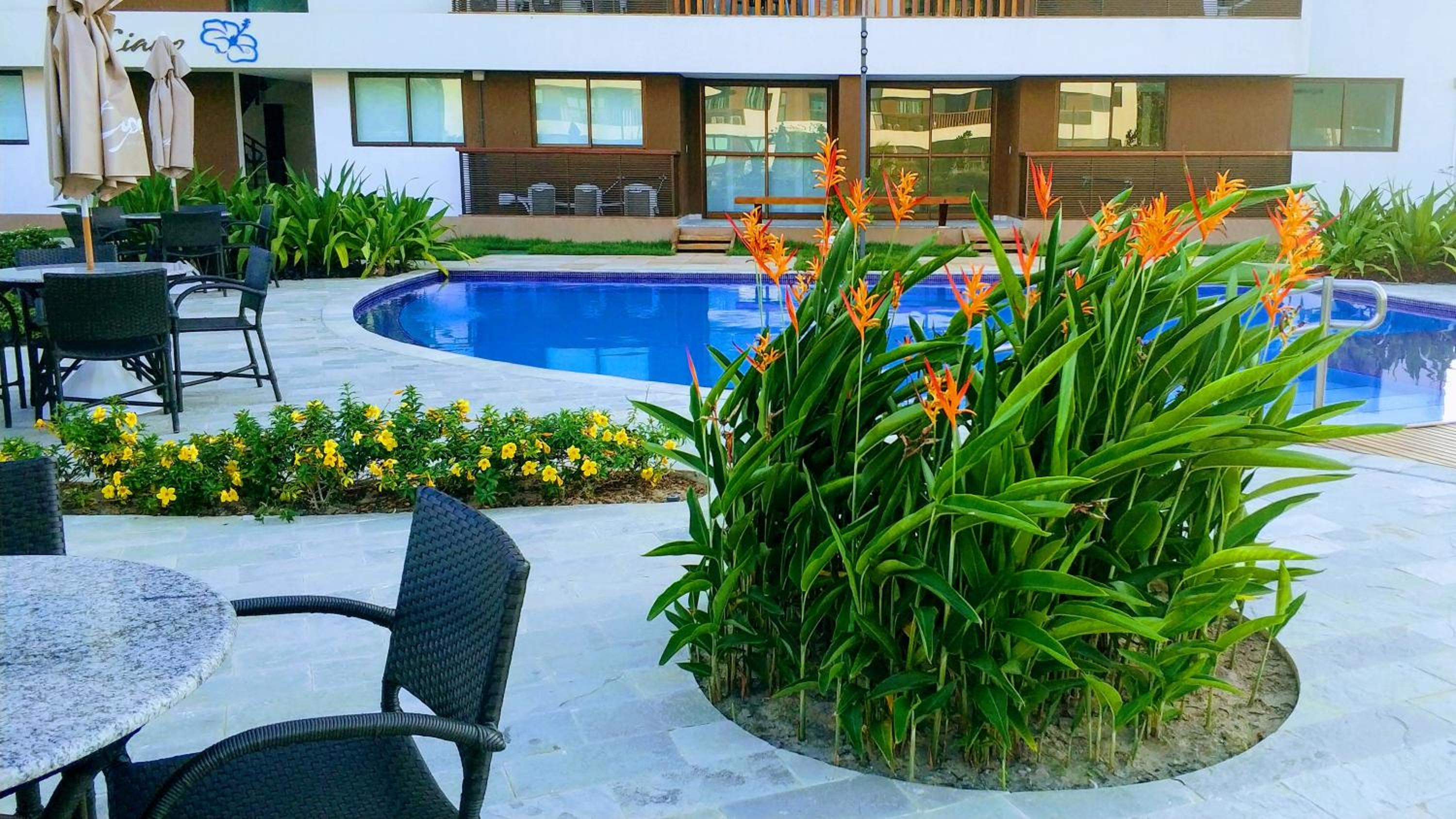 Flat Térreo Beira-Mar no resort Cupe Beach Living em Porto de Galinhas