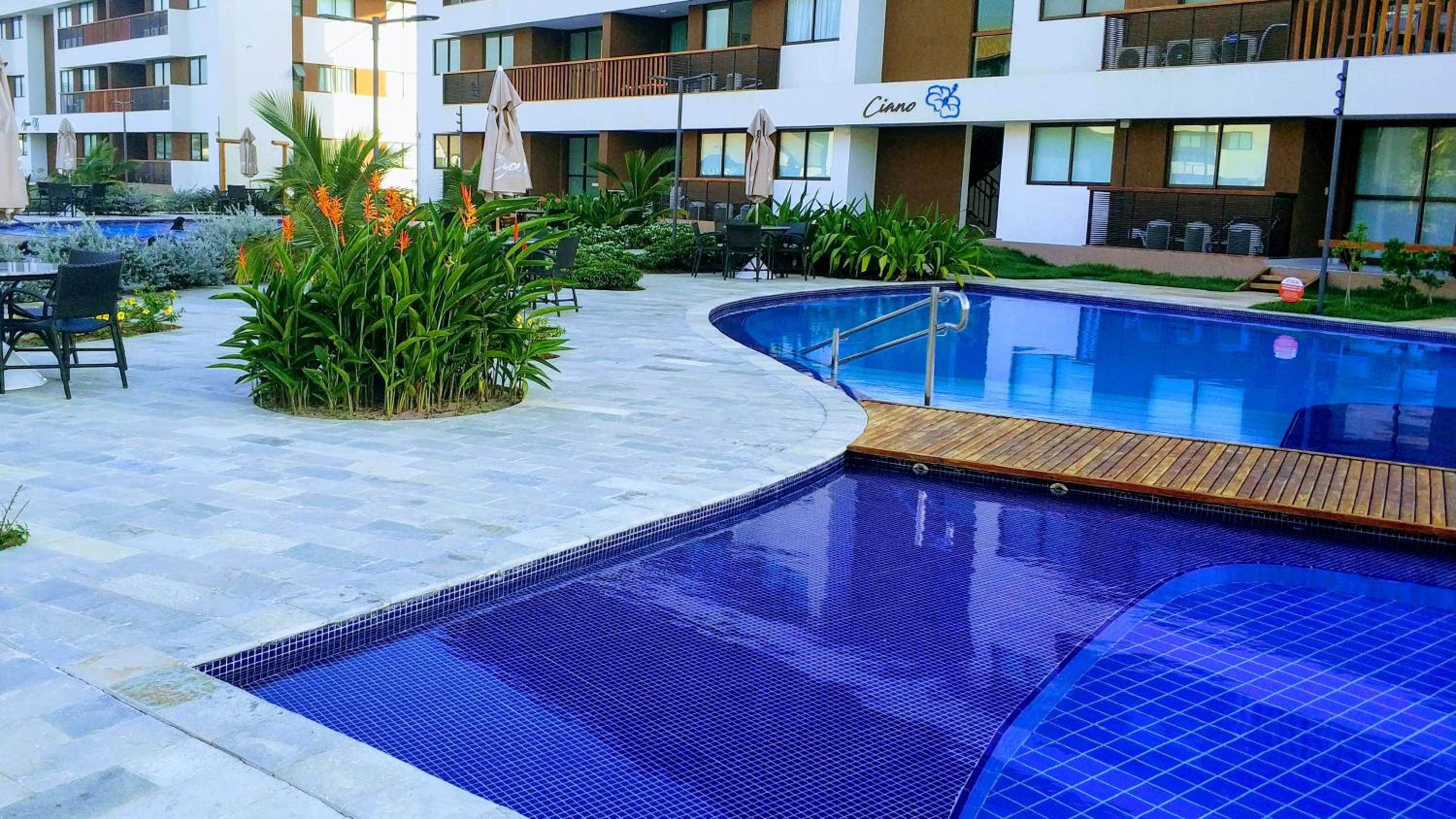 Flat Térreo Beira-Mar no resort Cupe Beach Living em Porto de Galinhas
