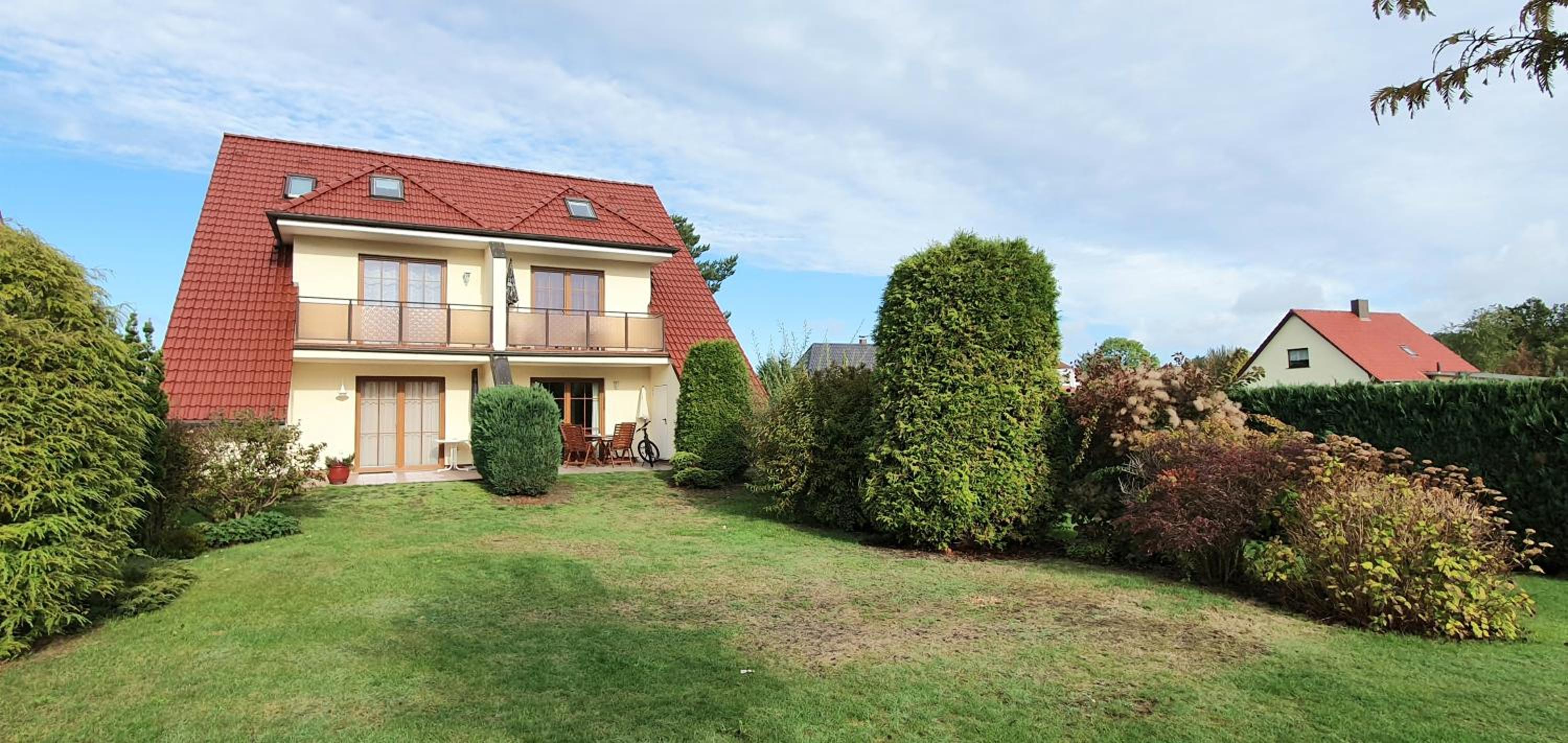 Ferienwohnung Gartentraum mit tollem Rasengarten