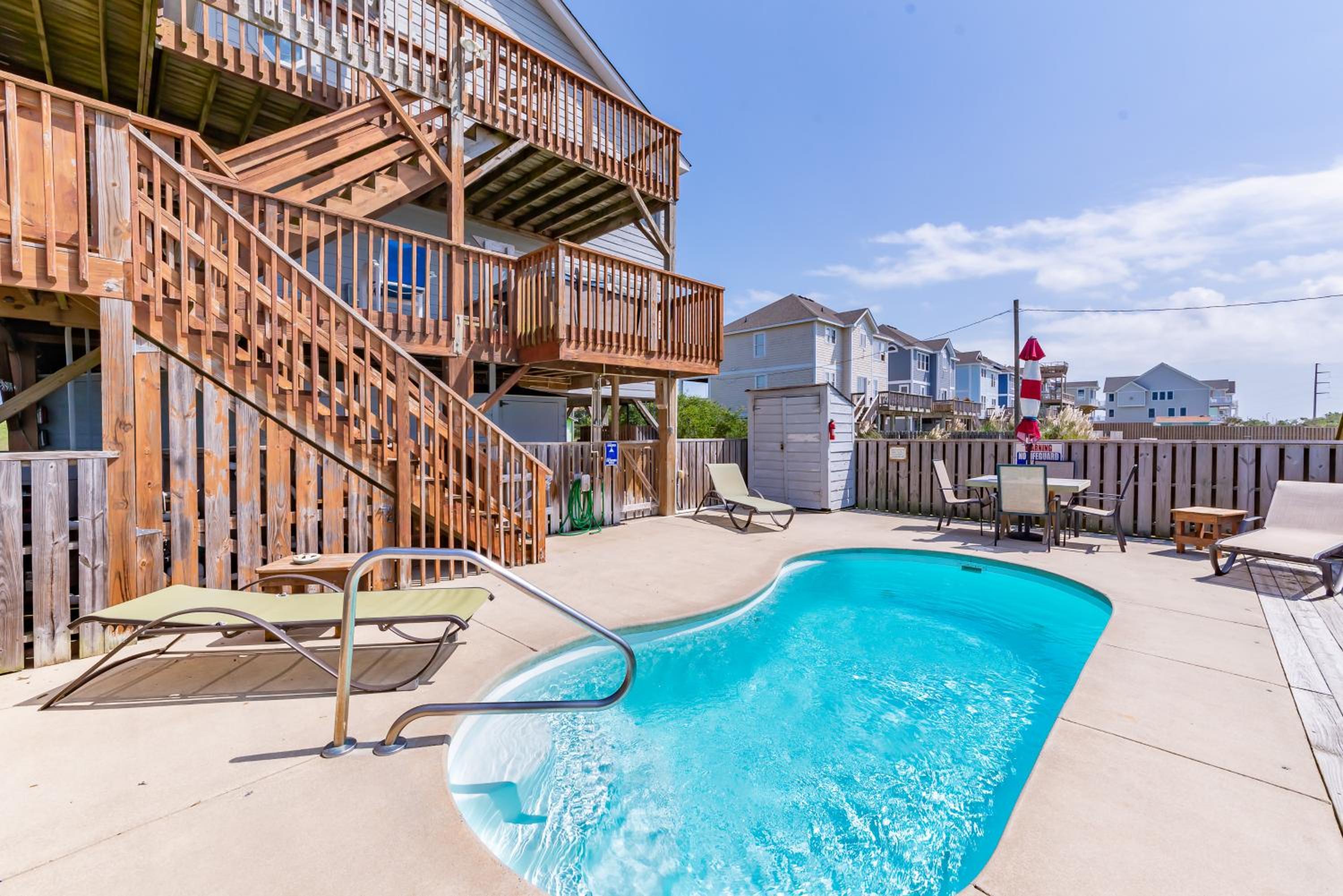 Dream of Jeanne - Nags Head MP 12, Ocean View, 60 Yds to Beach, Pool Table, Pool, Hot Tub view 2