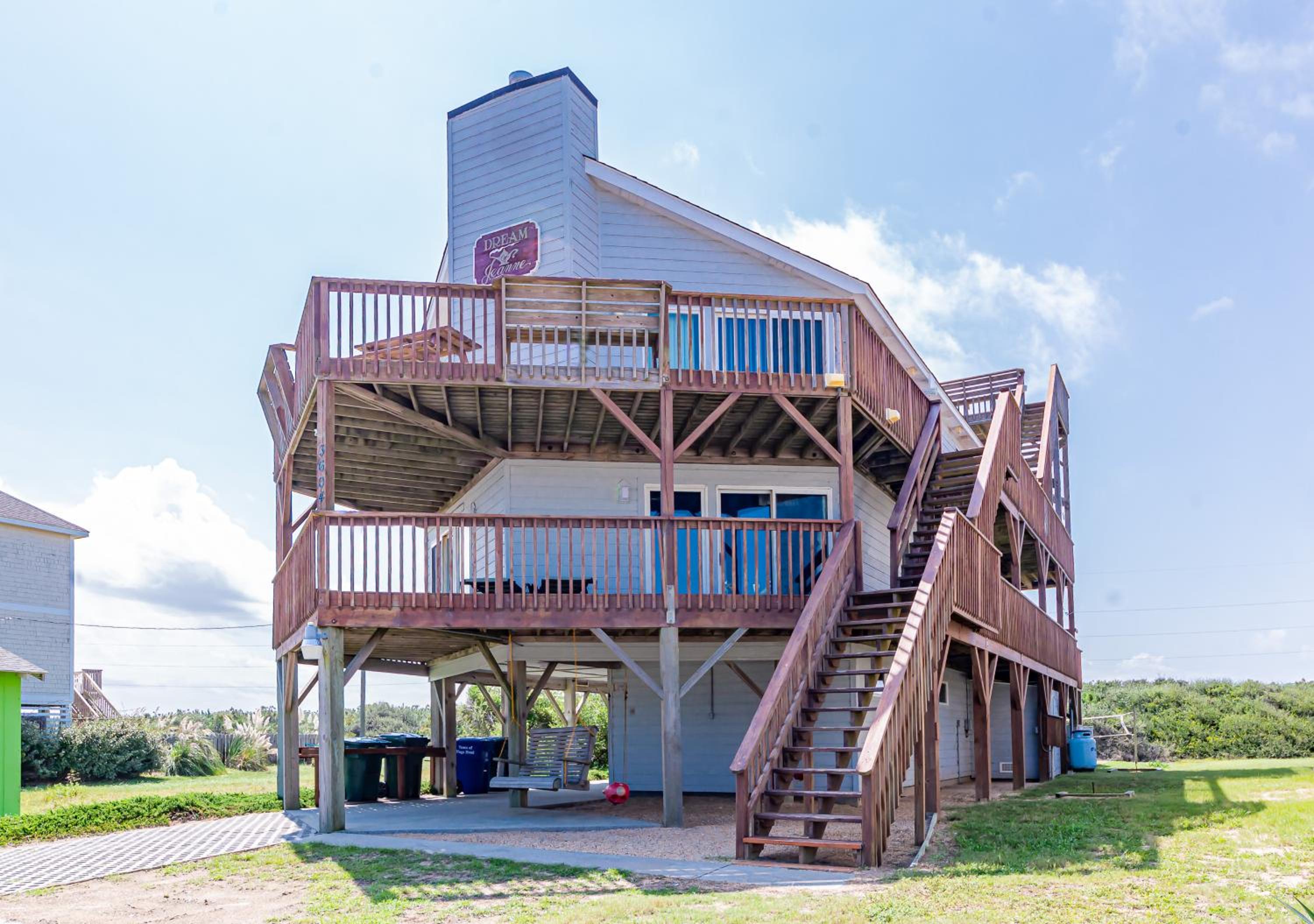 Dream of Jeanne - Nags Head MP 12, Ocean View, 60 Yds to Beach, Pool Table, Pool, Hot Tub view 3
