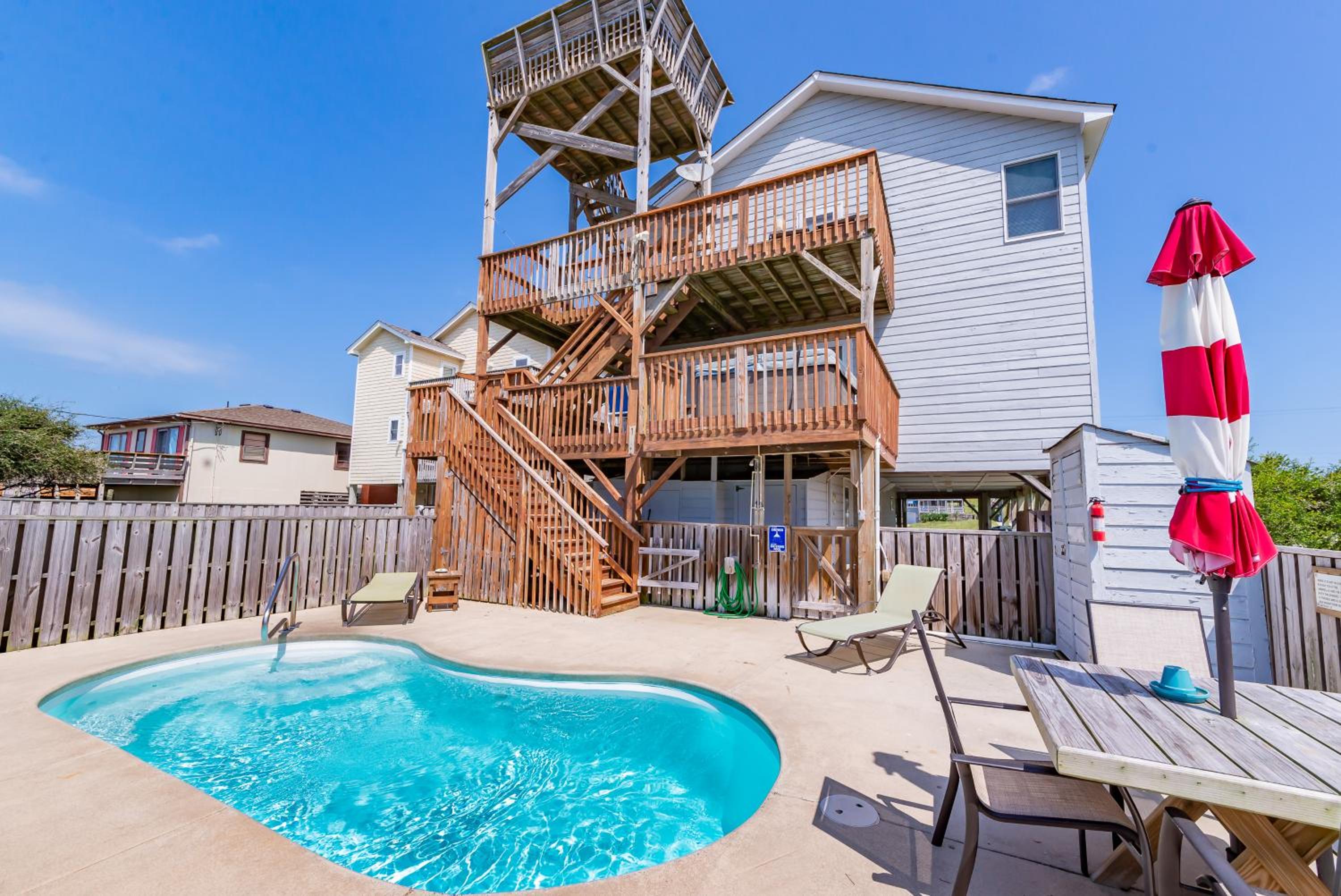 Dream of Jeanne - Nags Head MP 12, Ocean View, 60 Yds to Beach, Pool Table, Pool, Hot Tub view 4