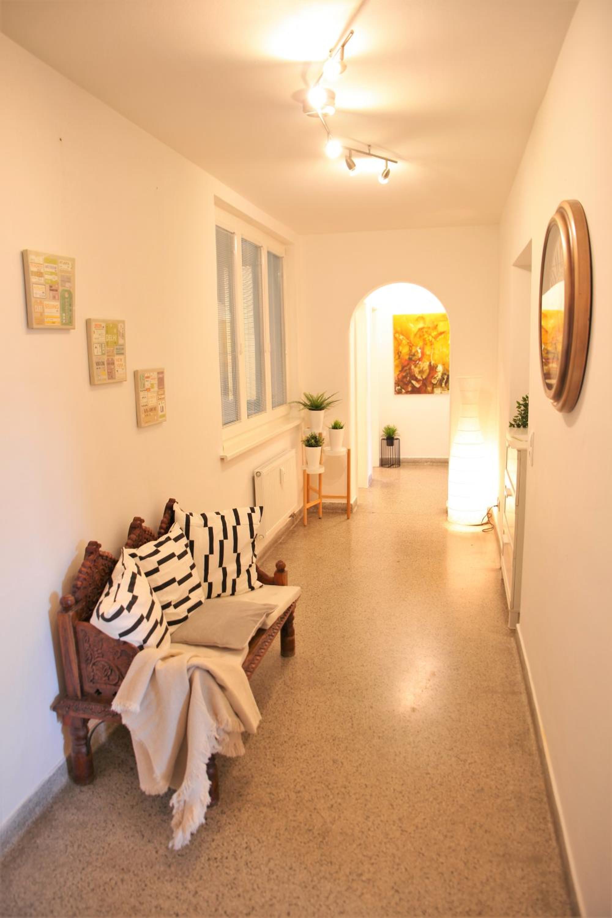 Modern apt in the most famous city postcard