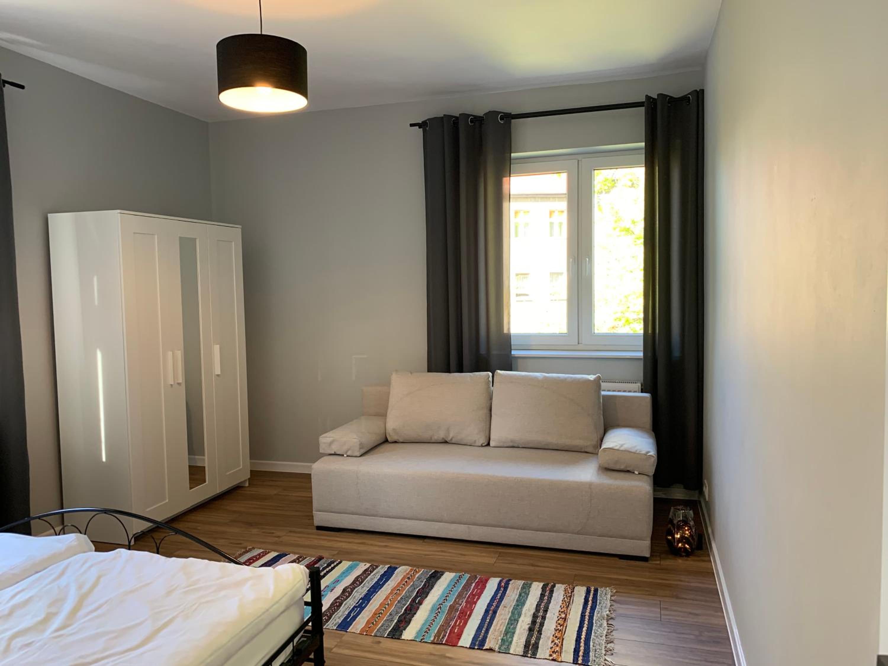 Grey apartment 50 m2 view 3