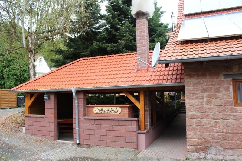 outdoor BBQ area