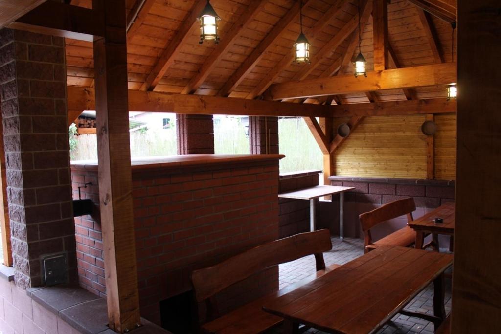 outdoor BBQ area