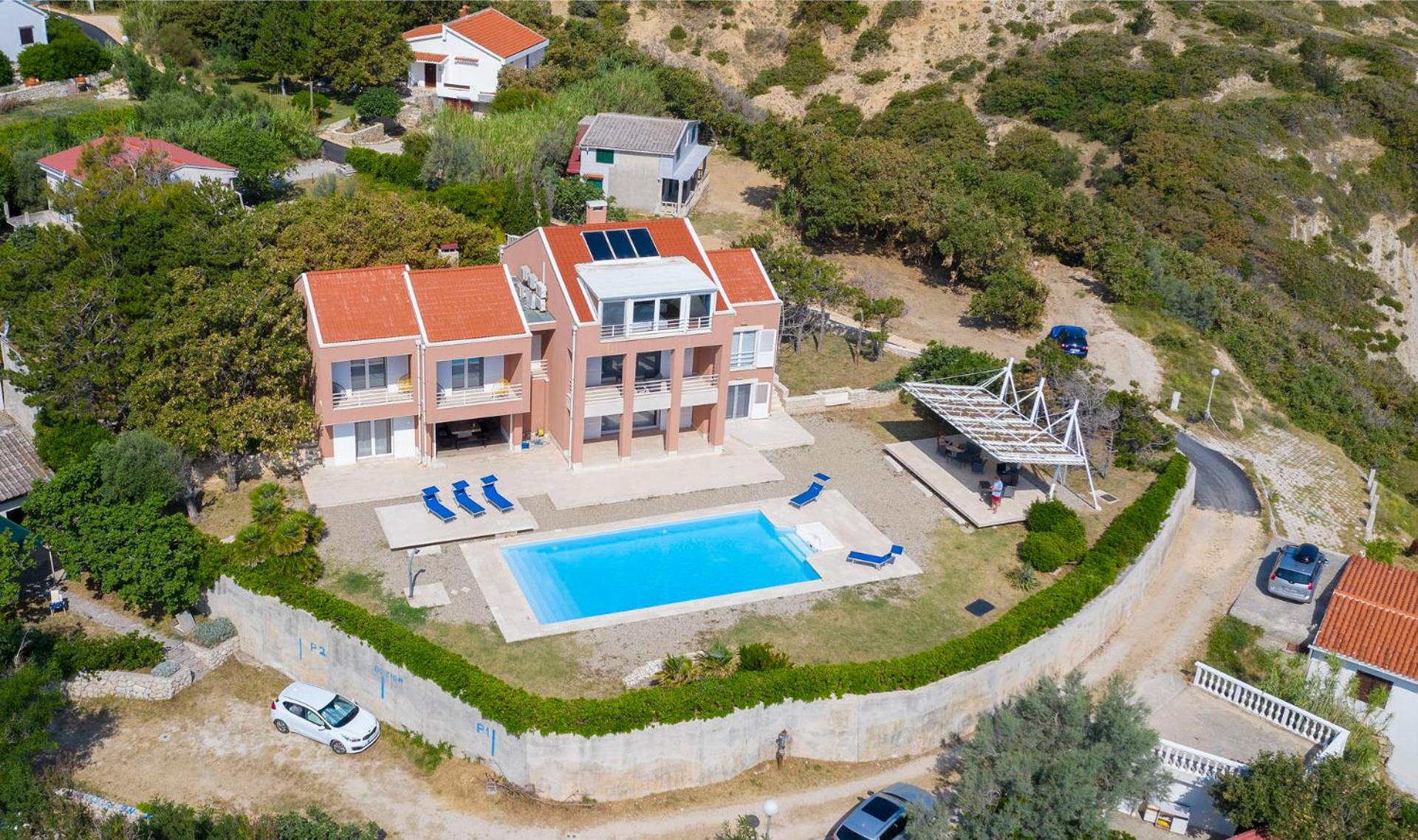 Luxury Seafront Villa Exclusive Pag with private pool by the beach on Pag island view 4