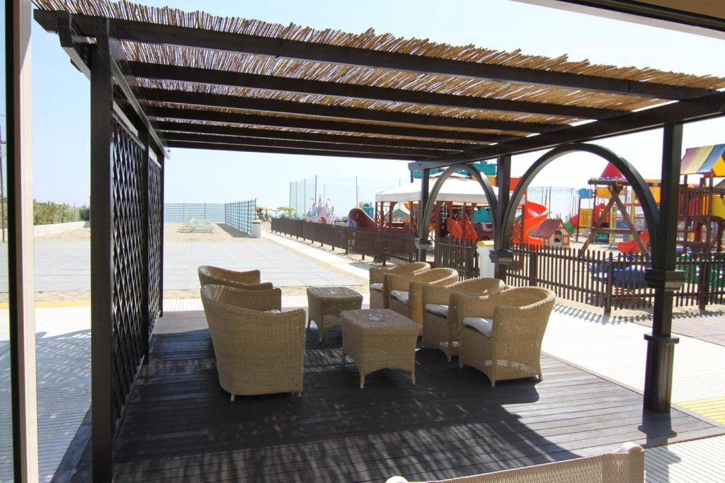 outdoor BBQ area