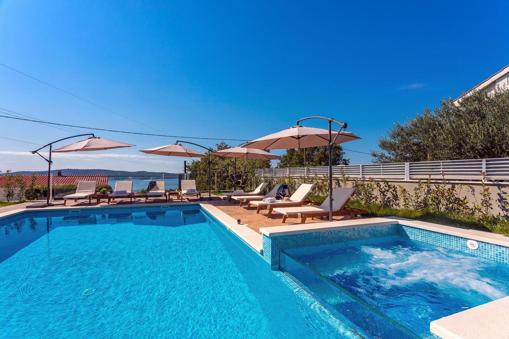 Seaview Villa Stanka with Pool and attached Jacuzzi view 2
