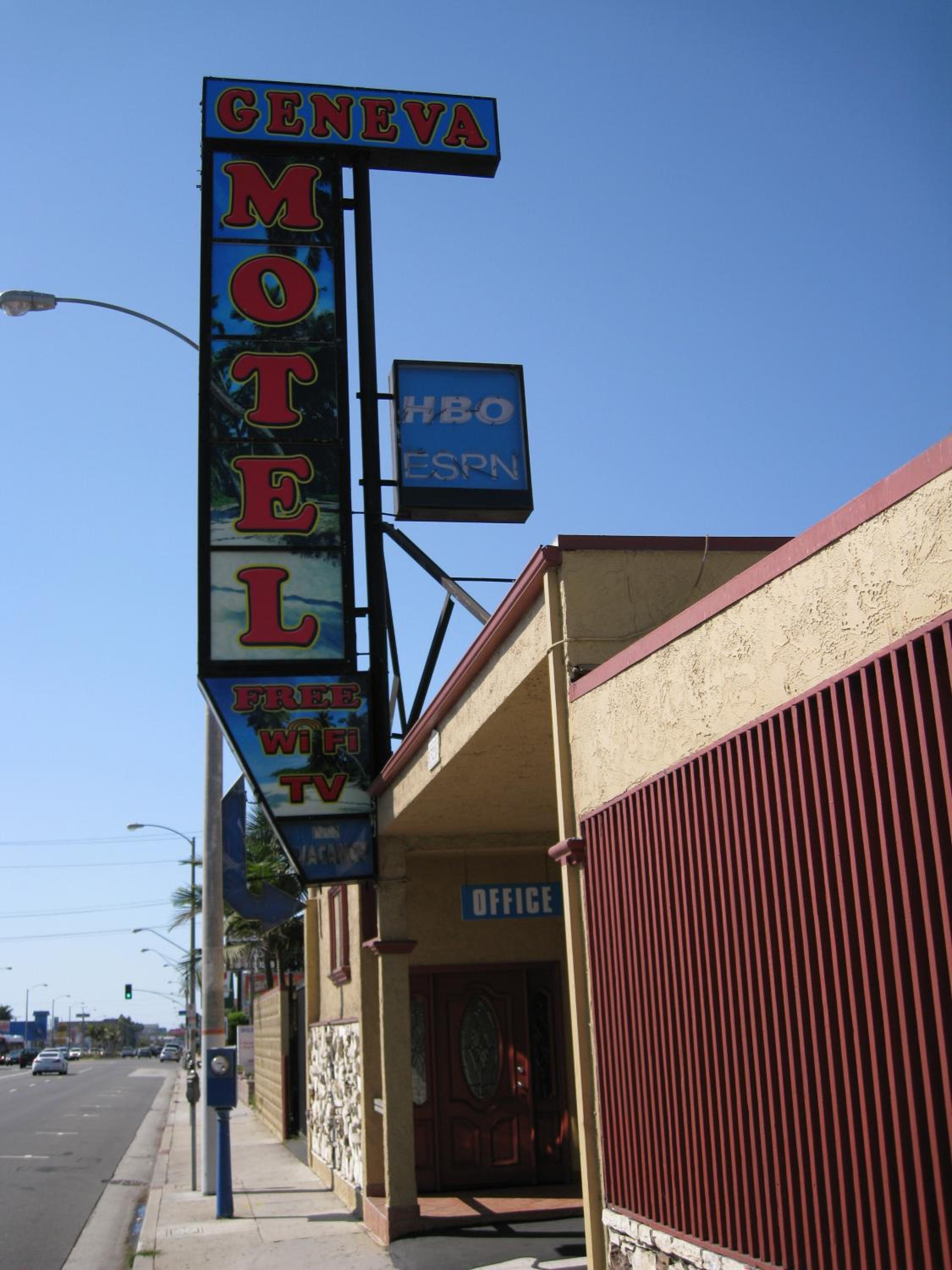 Geneva Motel — exterior view, Inglewood, us