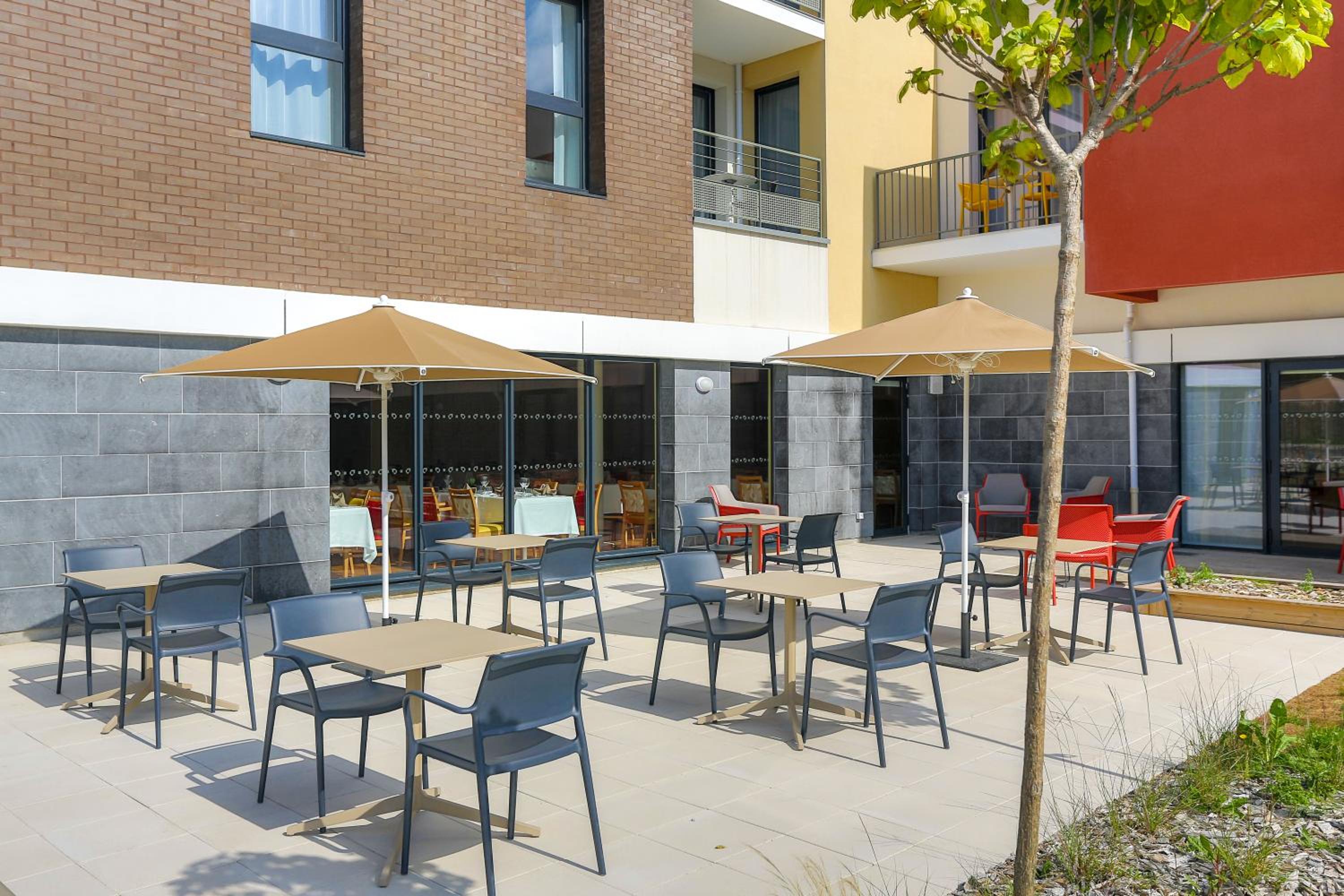 outdoor BBQ area