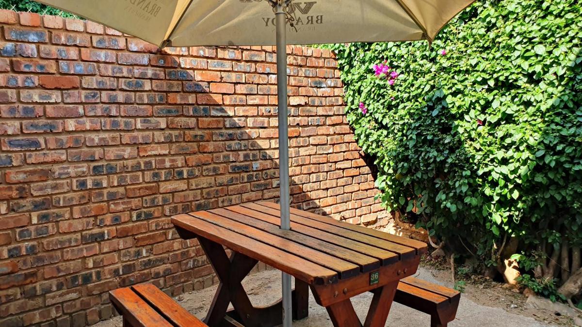 outdoor BBQ area