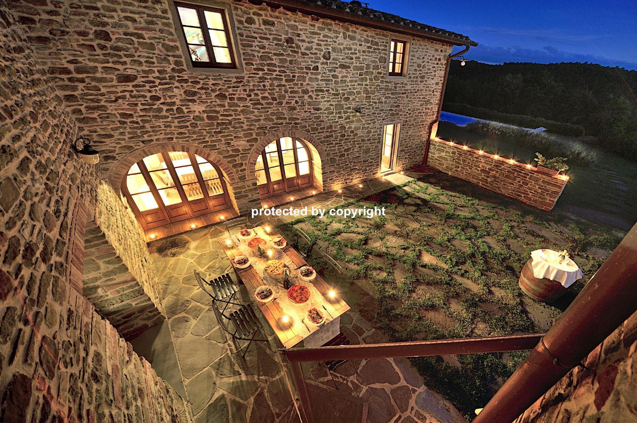 Luxury Stone Villa Salt Water Pool view 3