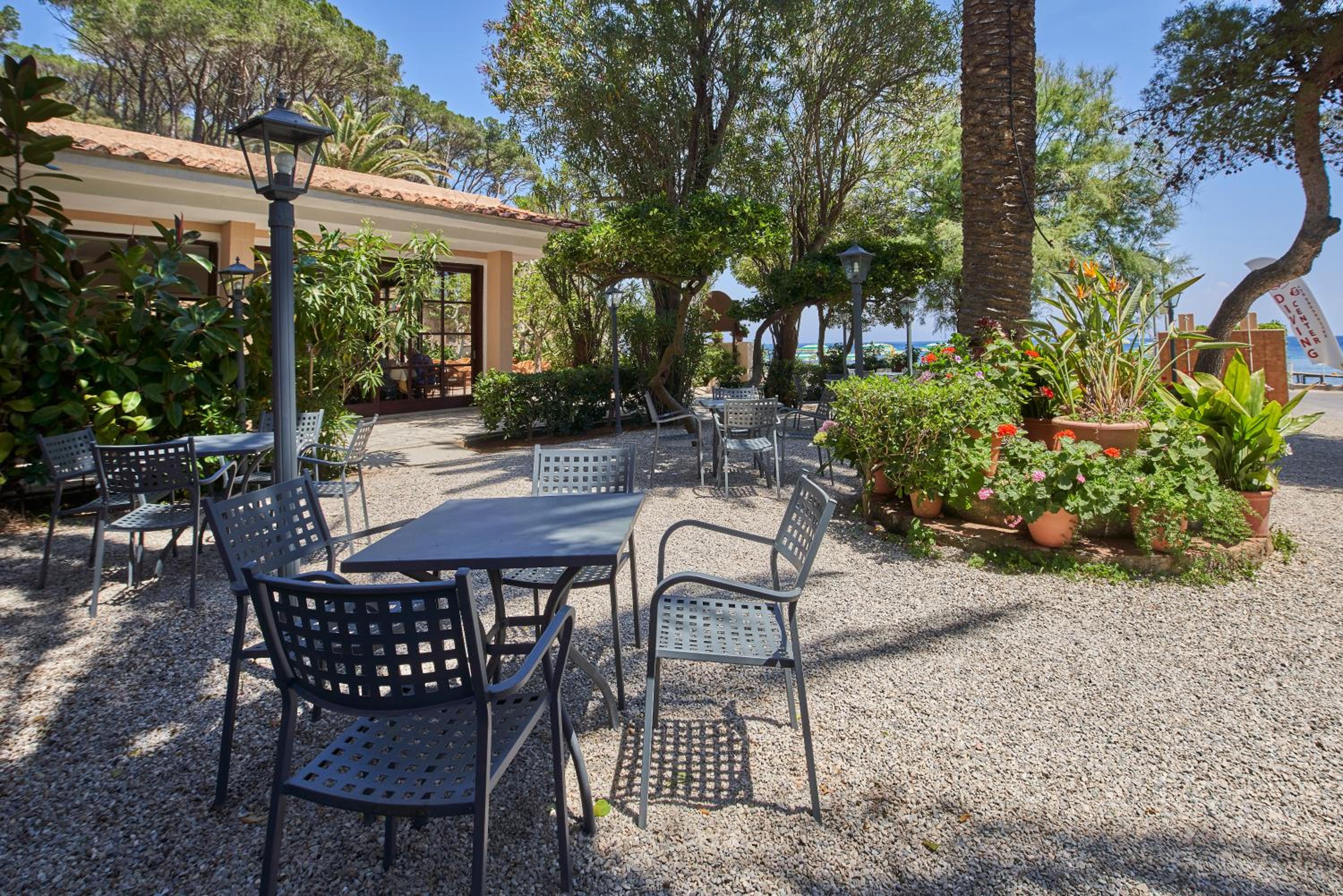 outdoor BBQ area