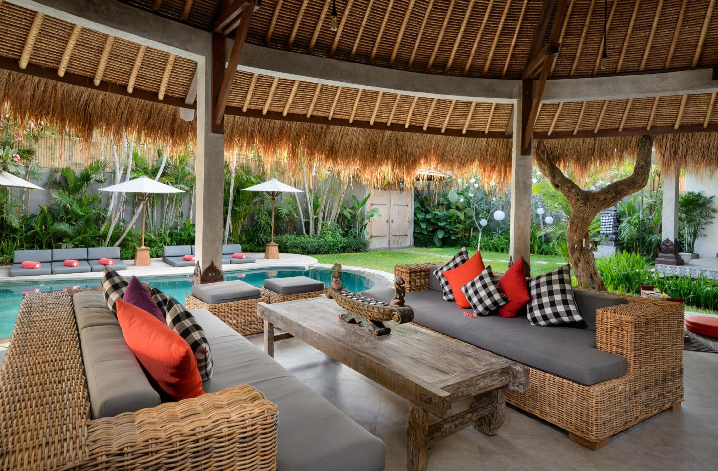 outdoor BBQ area
