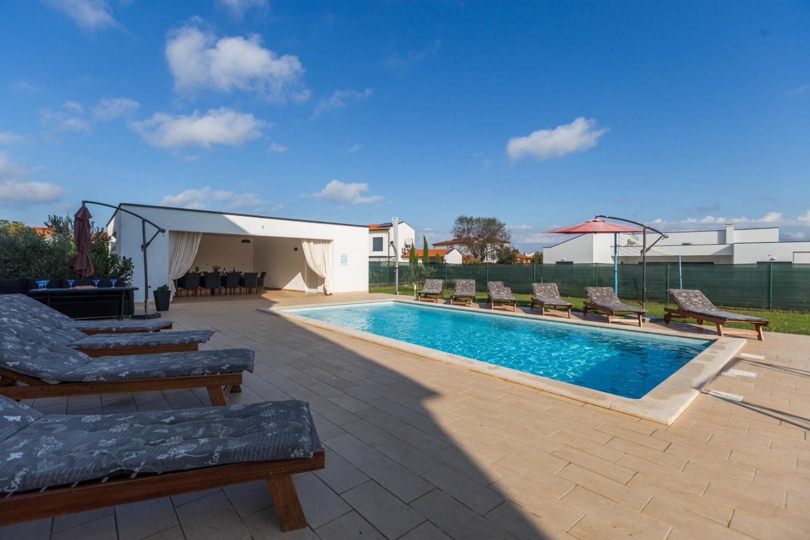 Beautiful villa Rampic with private pool near the beach in Fazana view 5