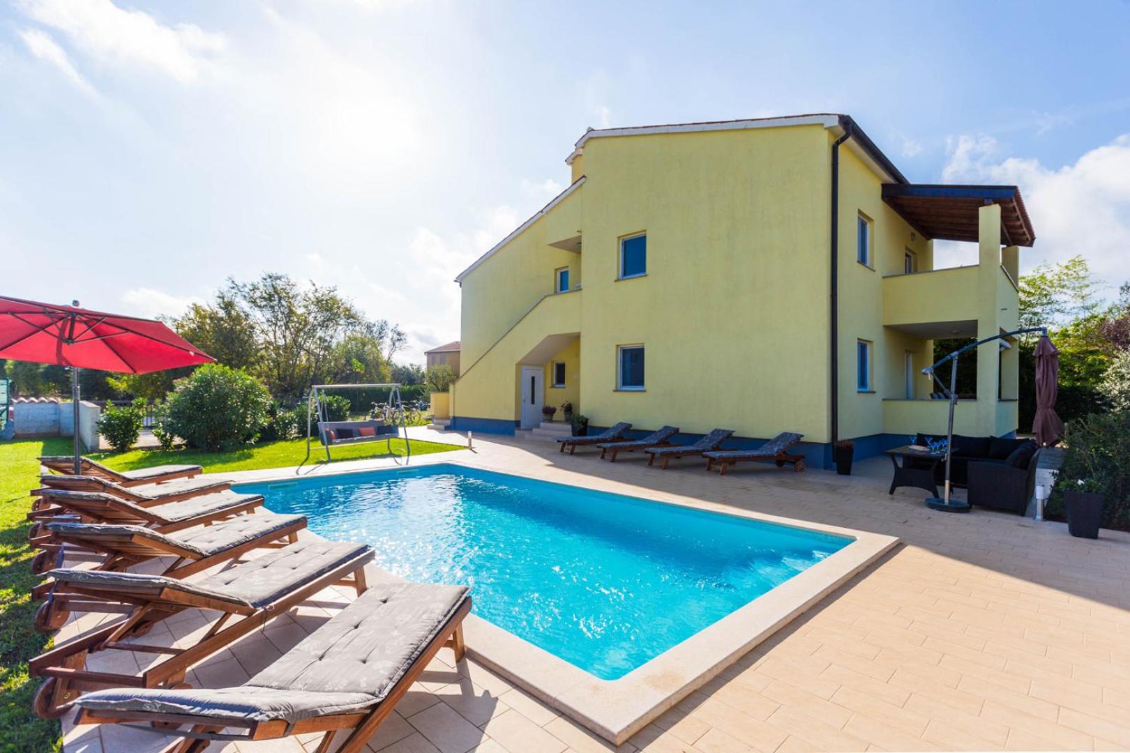 Beautiful villa Rampic with private pool near the beach in Fazana view 3