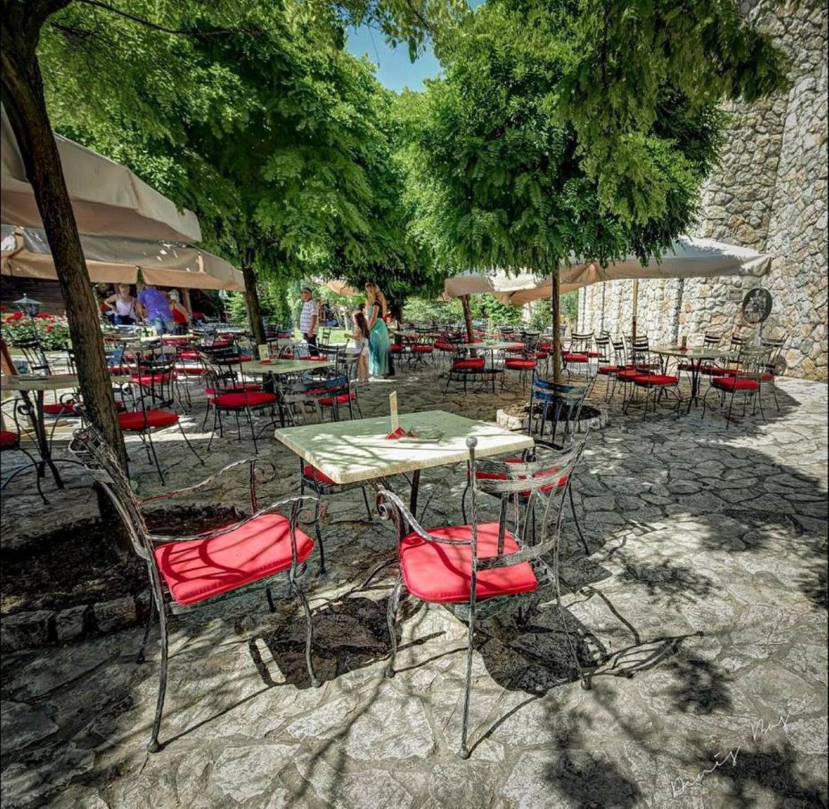 outdoor BBQ area