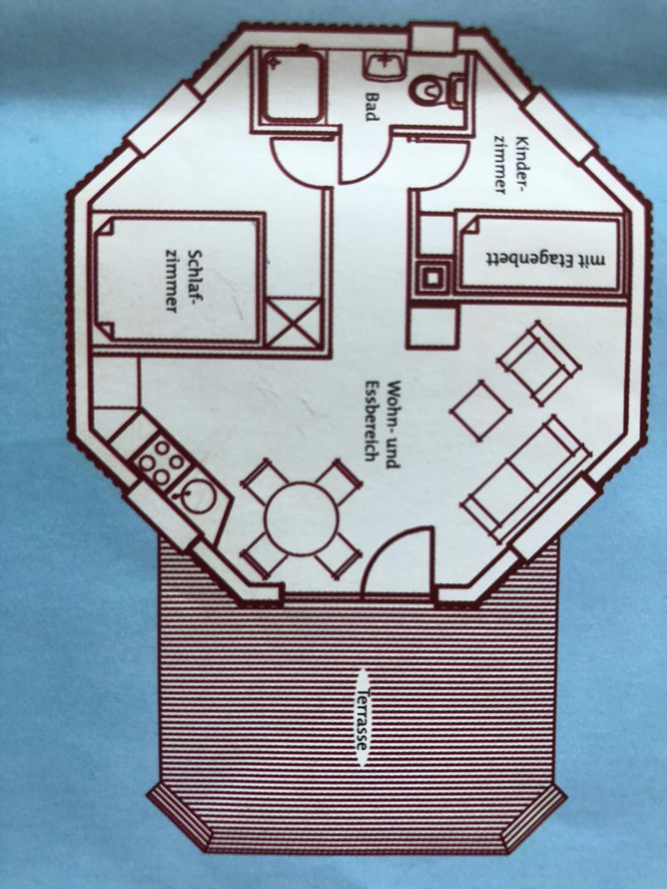 Roter Ostseebungalow