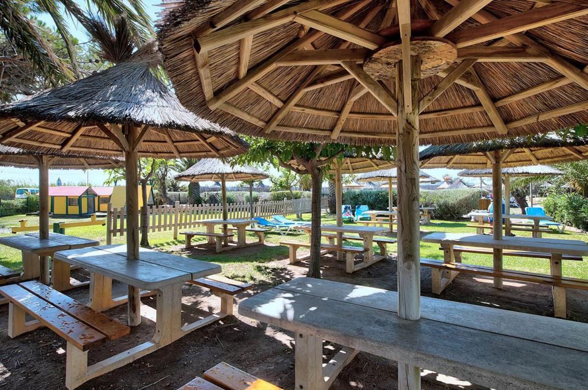 outdoor BBQ area