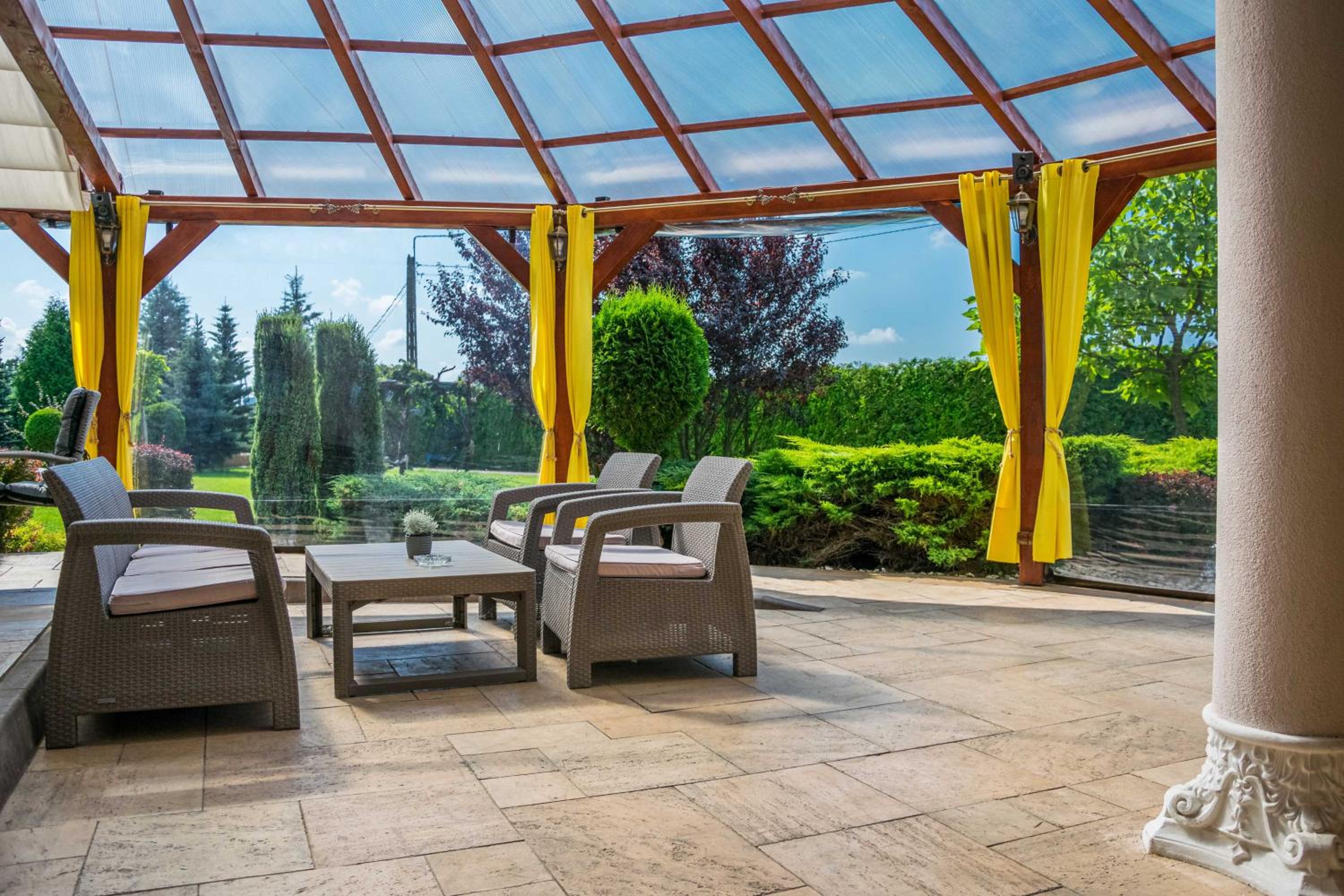 outdoor BBQ area