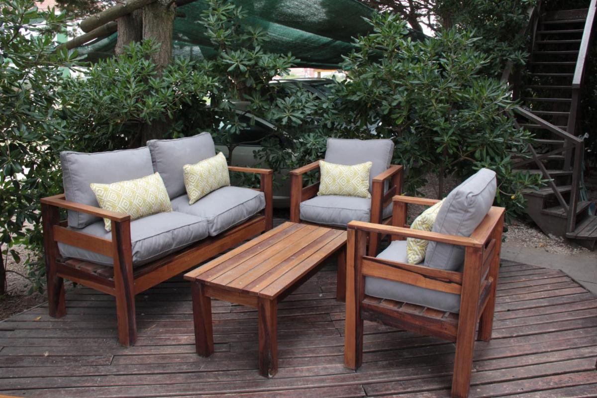 outdoor BBQ area