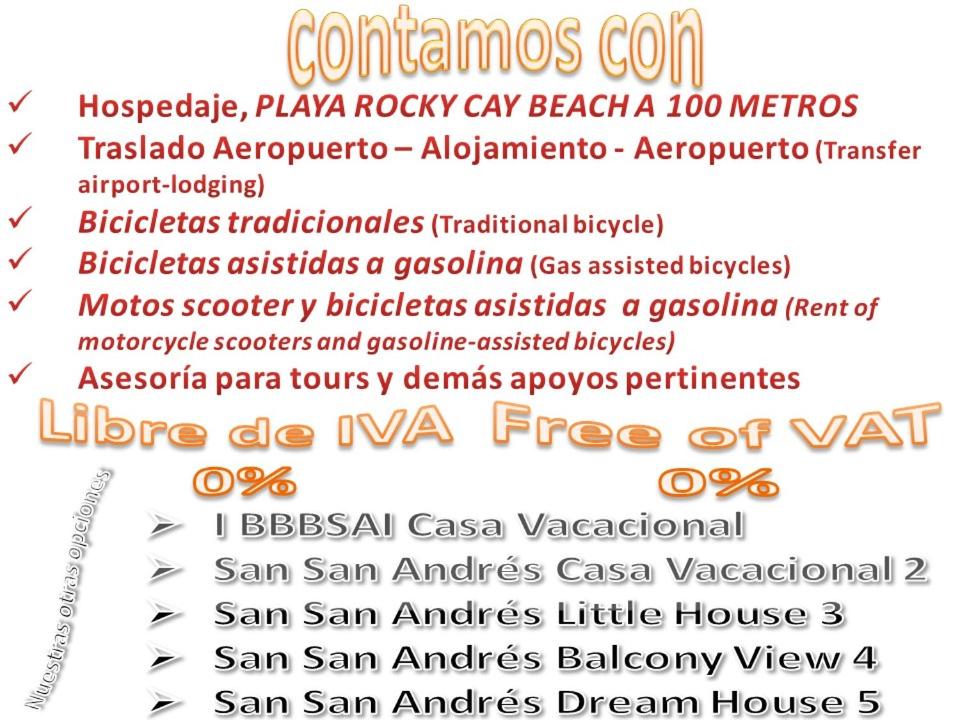 I BBBSAI Vacation House in San Andres Islands - Rental