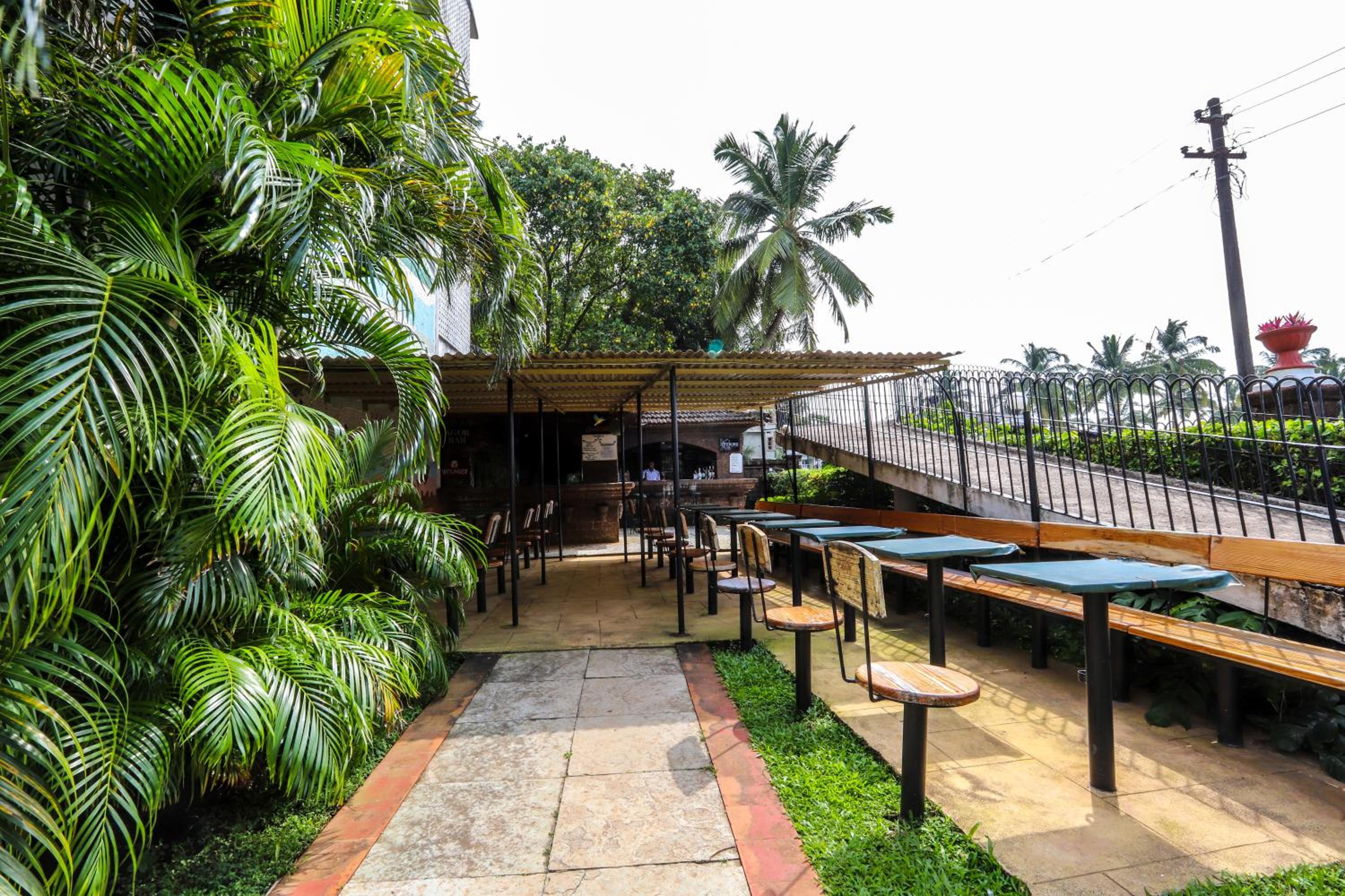 outdoor BBQ area