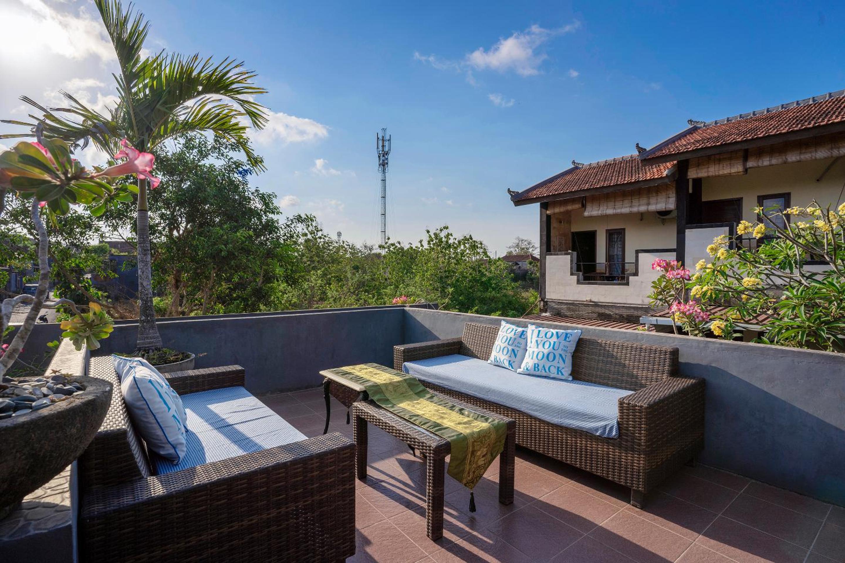 outdoor BBQ area
