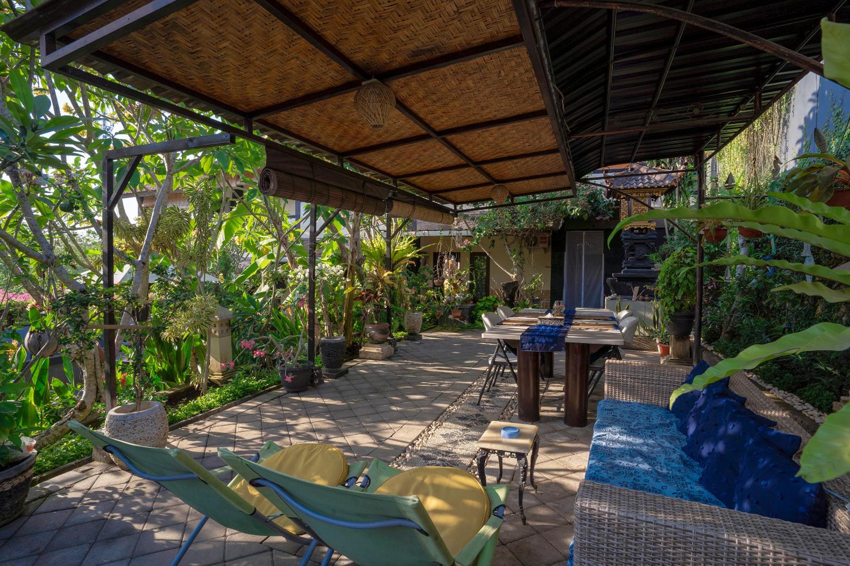 outdoor BBQ area