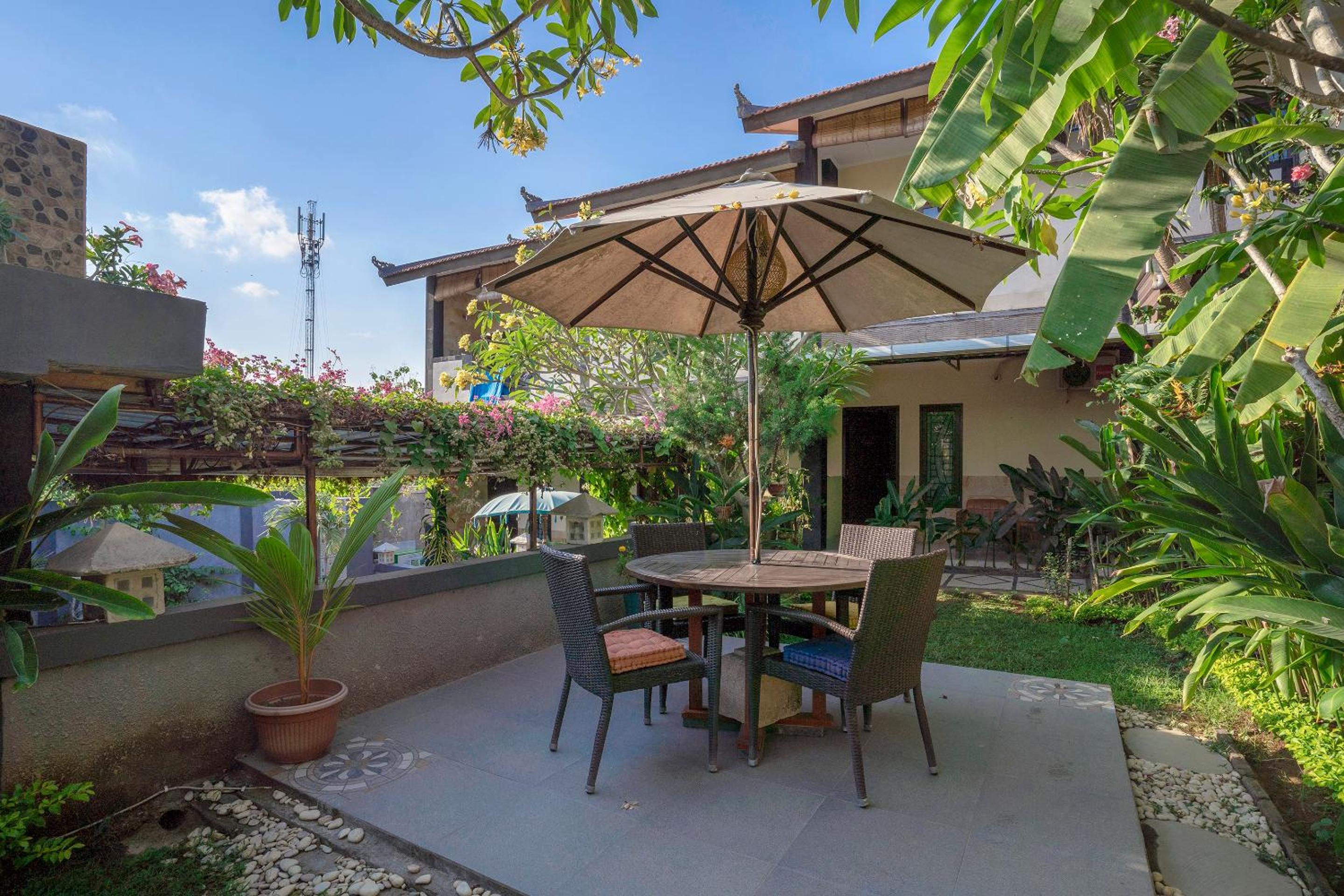 outdoor BBQ area