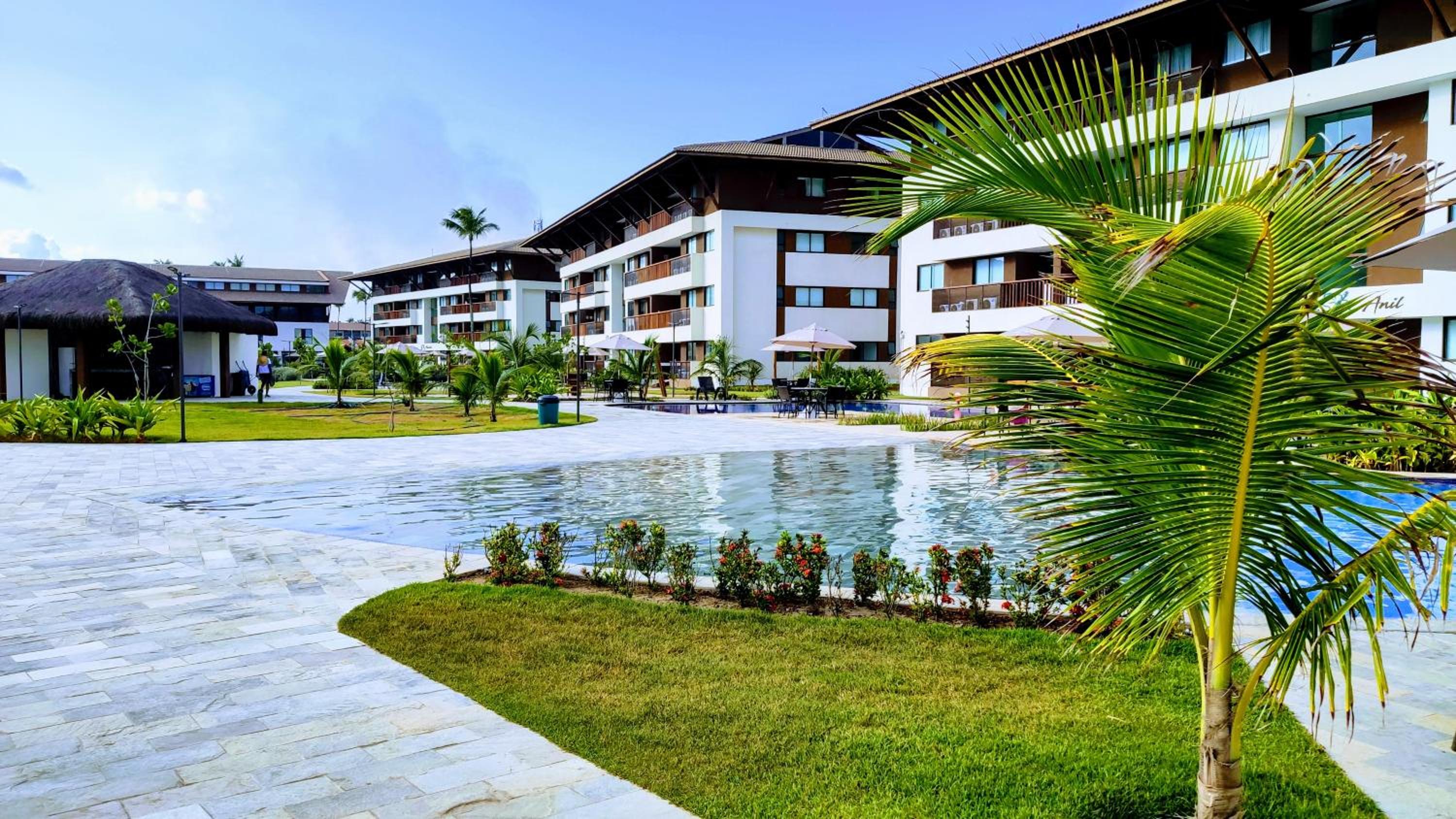 Flat Térreo Beira-Mar no resort Cupe Beach Living em Porto de Galinhas