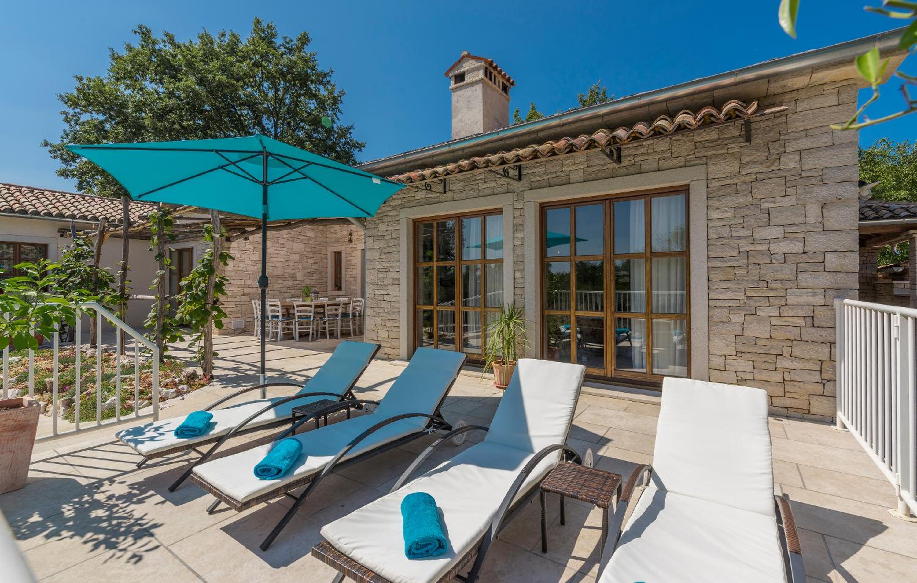 Family Villa Lipica with private pool and jacuzzi view 5