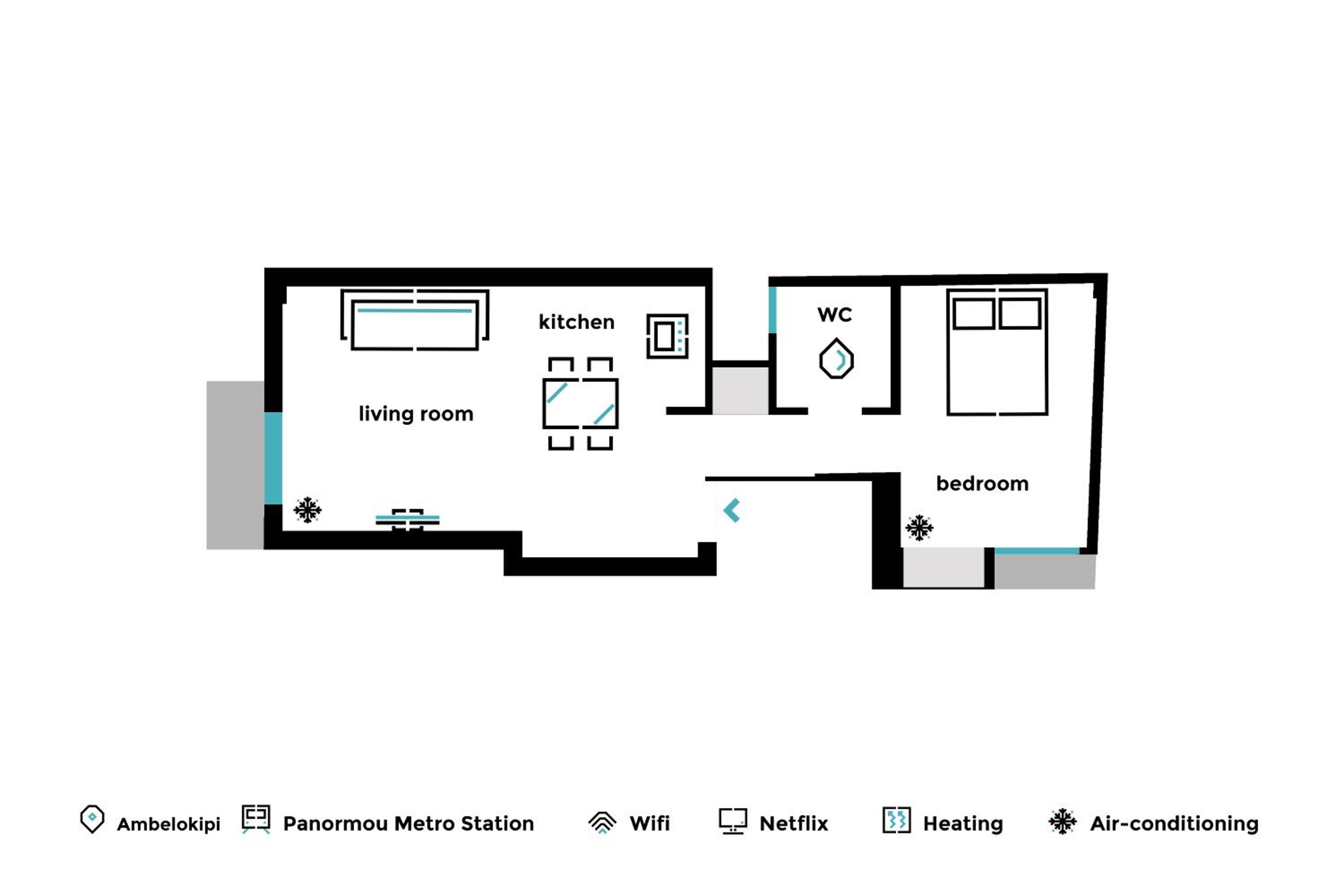 Urban & Cozy 1BD Apartment in Ampelokipoi Area by UPSTREET