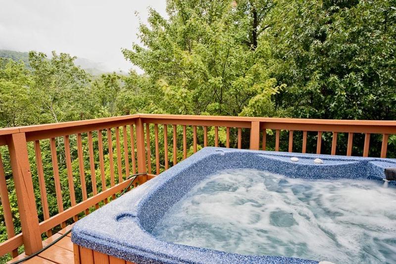 Honeymoon Cabin with Great Mountain View and Hot Tub view 3