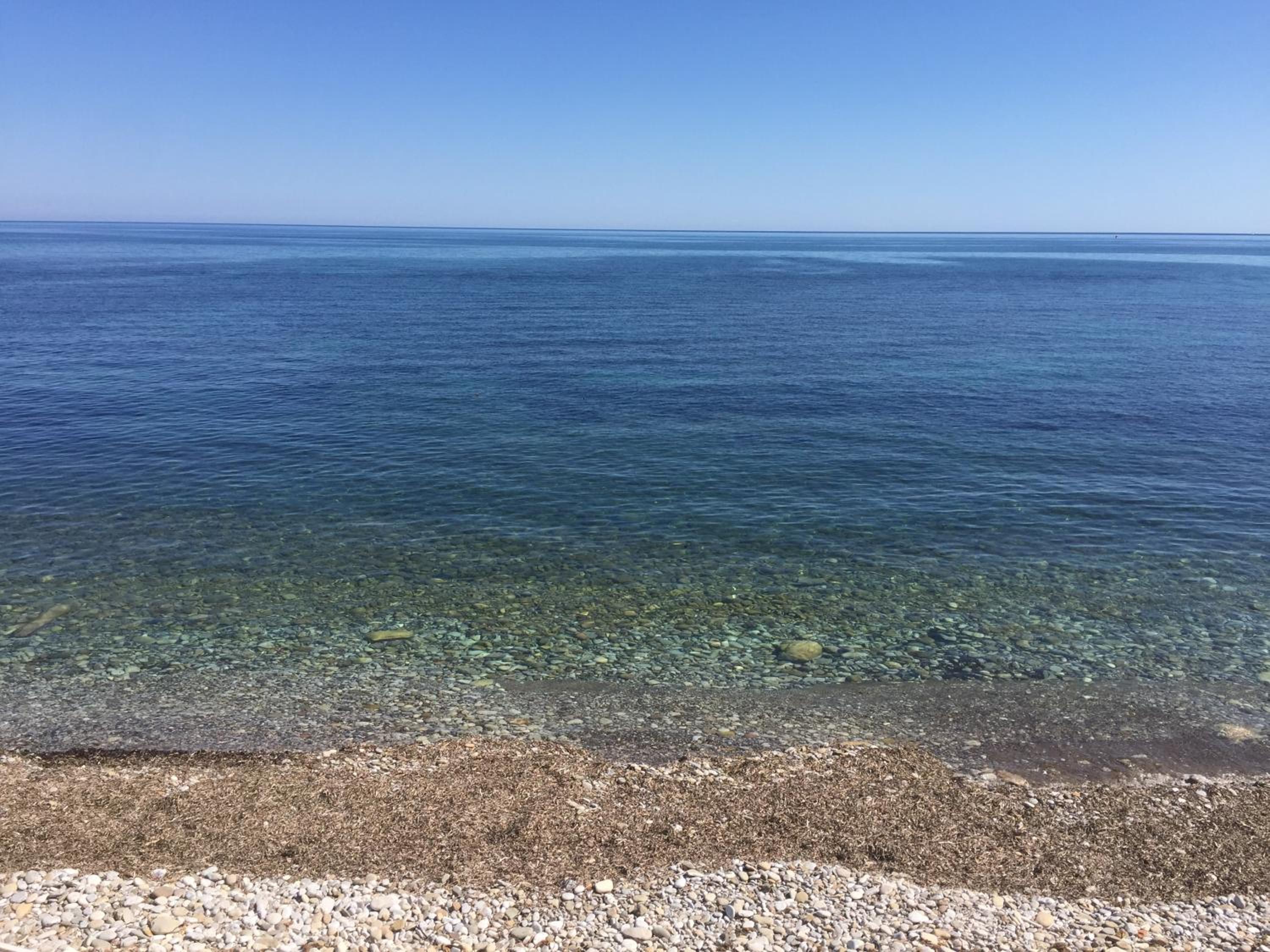 Sfondo Blu Villa sul mare photo 2